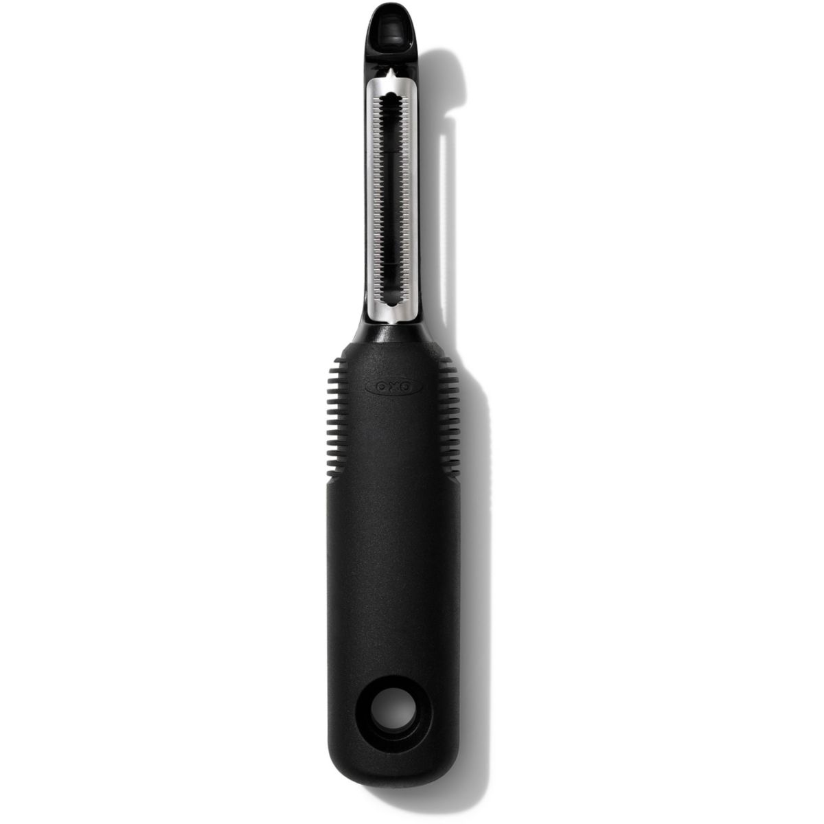 OXO obieraczka ząbkowana prosta, czarna, Good Grips