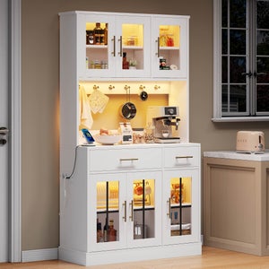 Meuble de rangement colonne pour salle de bain en bambou 2 tiroirs