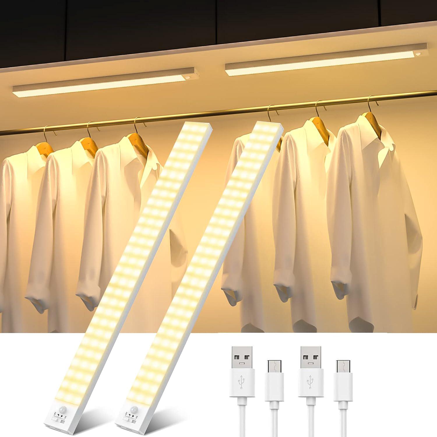 Veilleuse LED à détecteur de mouvement, rechargeable par USB