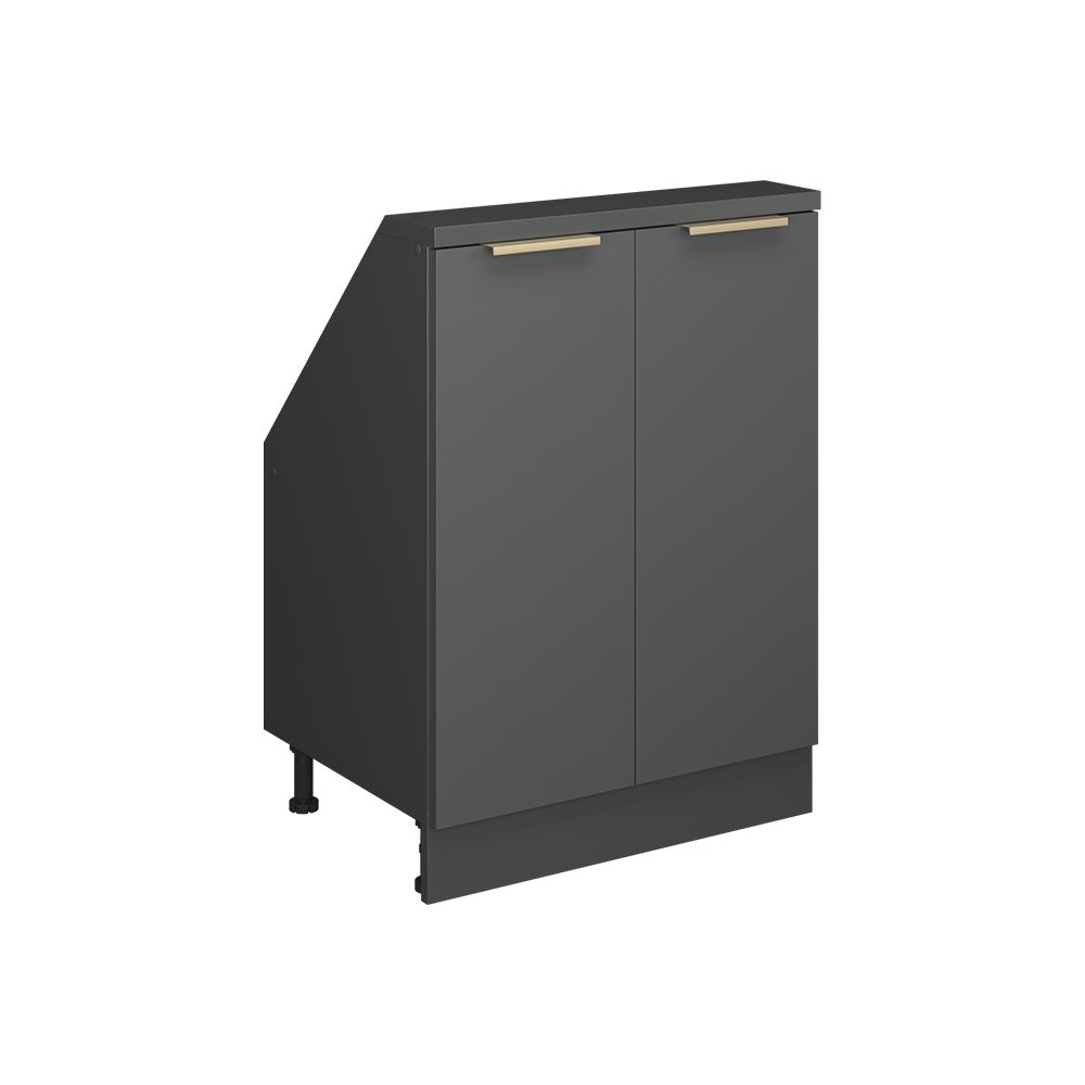 Vicco Szafa skosna Rion, Antracytowo-złoty, 60 x 81.6 cm z 2 drzwiami