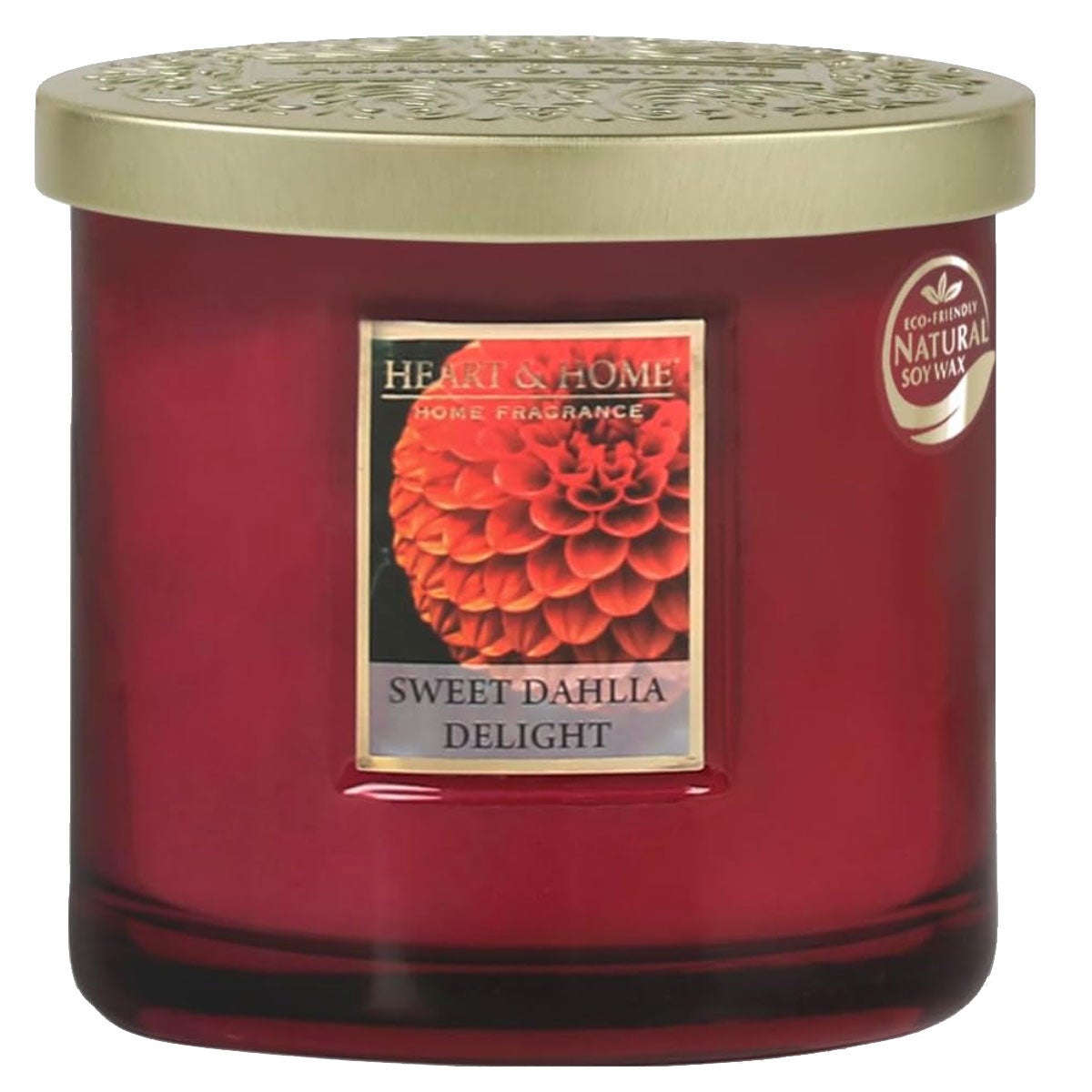 Bougie Parfumée 2 Mèches Heart And Home, Ellipse Baies D'hiver, Cire De Soja Blanche
