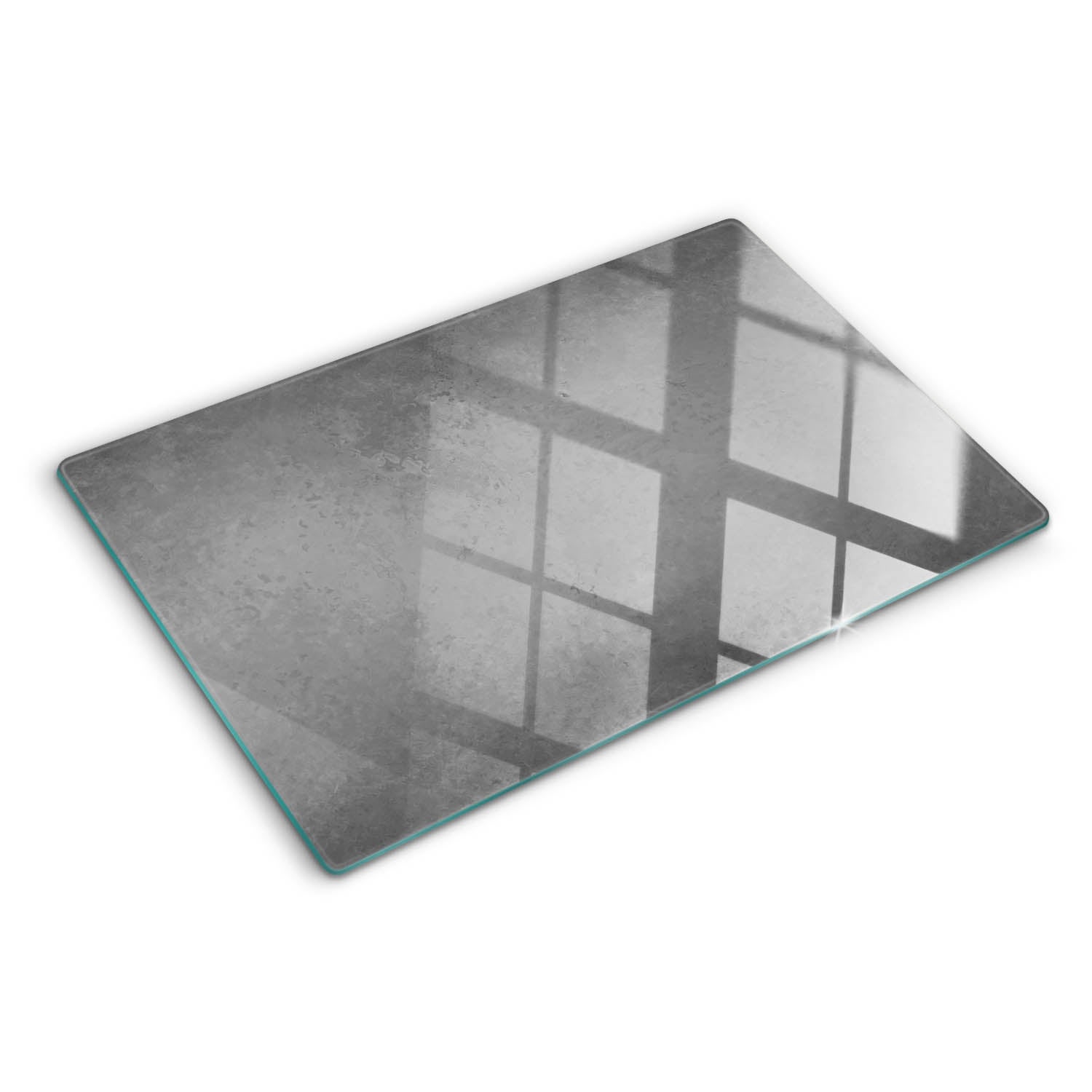 Szklana deska do krojenia Tulup Kształt prostokątny - 80x52 cm - Beton