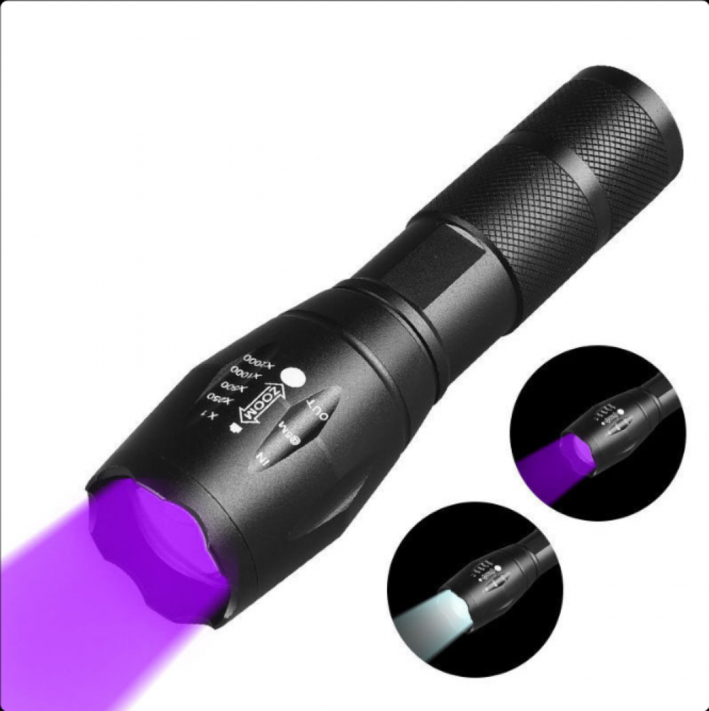 Lampe de poche UV portable à 9/12 LED, lumière noire, torche