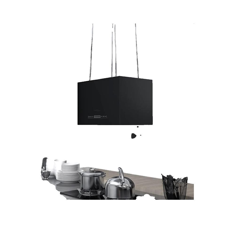 Vidaxl Campana Extractora Colgante Táctil Lcd Acero Recubierto 55 Cm Carbón/Negro , Leroy Merlin
