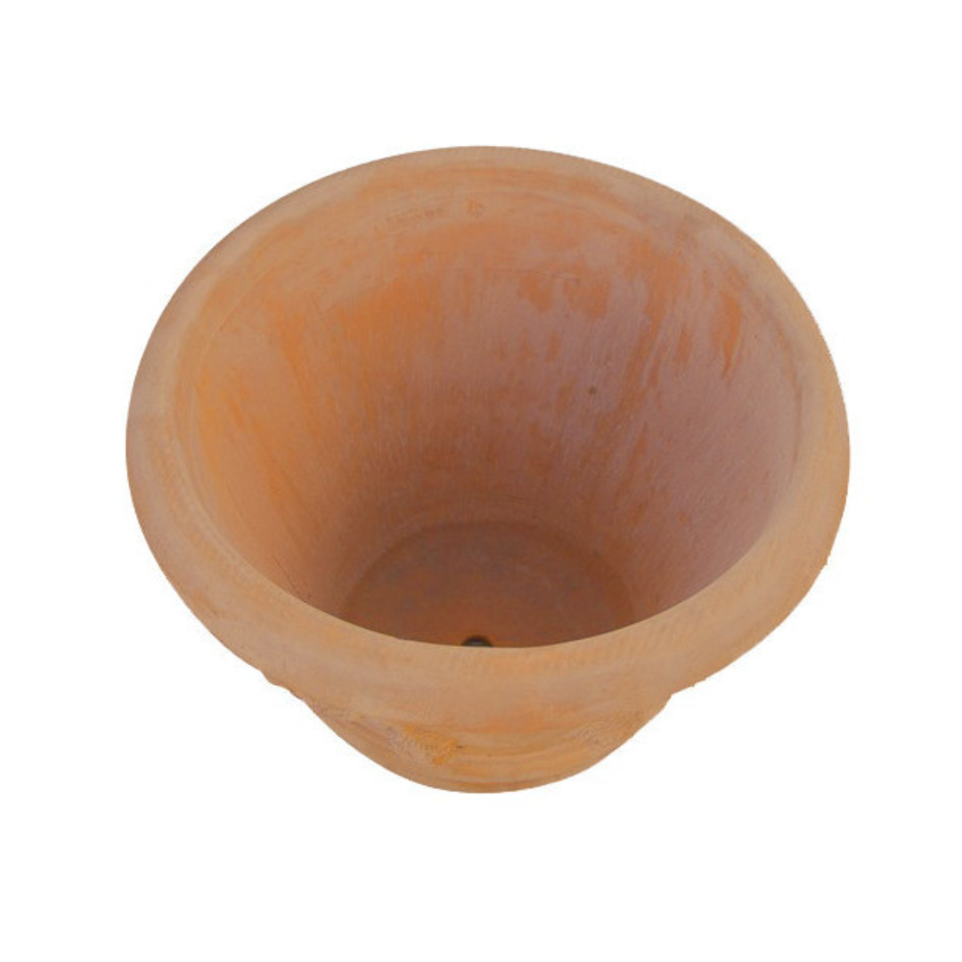 BISCOTTINI Pot de Jardin Terre Cuite Antigel - Pot pour Citronniers et Plantes 60x50cm - Vasque Extérieur Festonnée Fait Main - 5