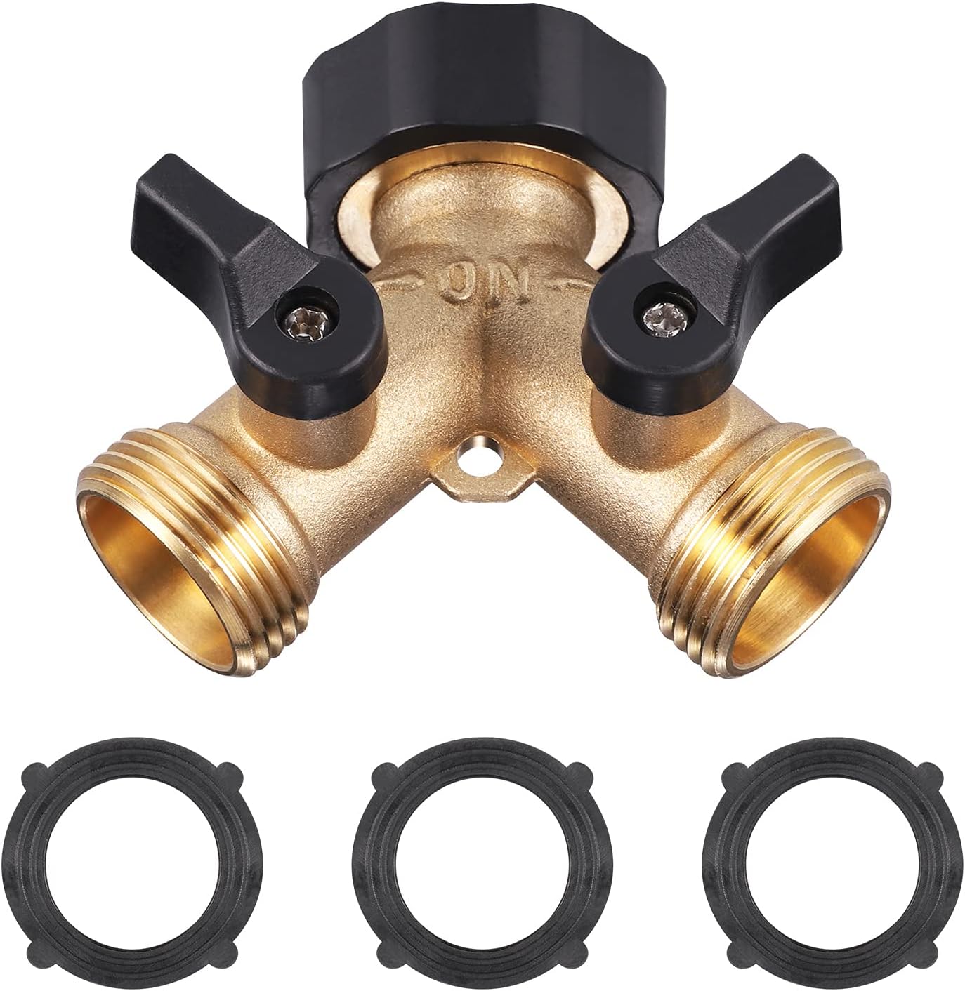 Grifo doble salida para lavadora: Conector en Y de 3/4