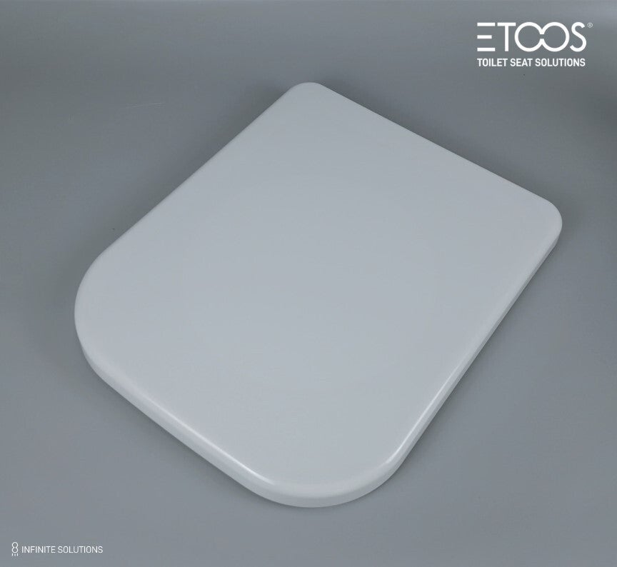 Abattant WC Roca THE GAP SQUARE BLANC Frein de Chute compatible ...