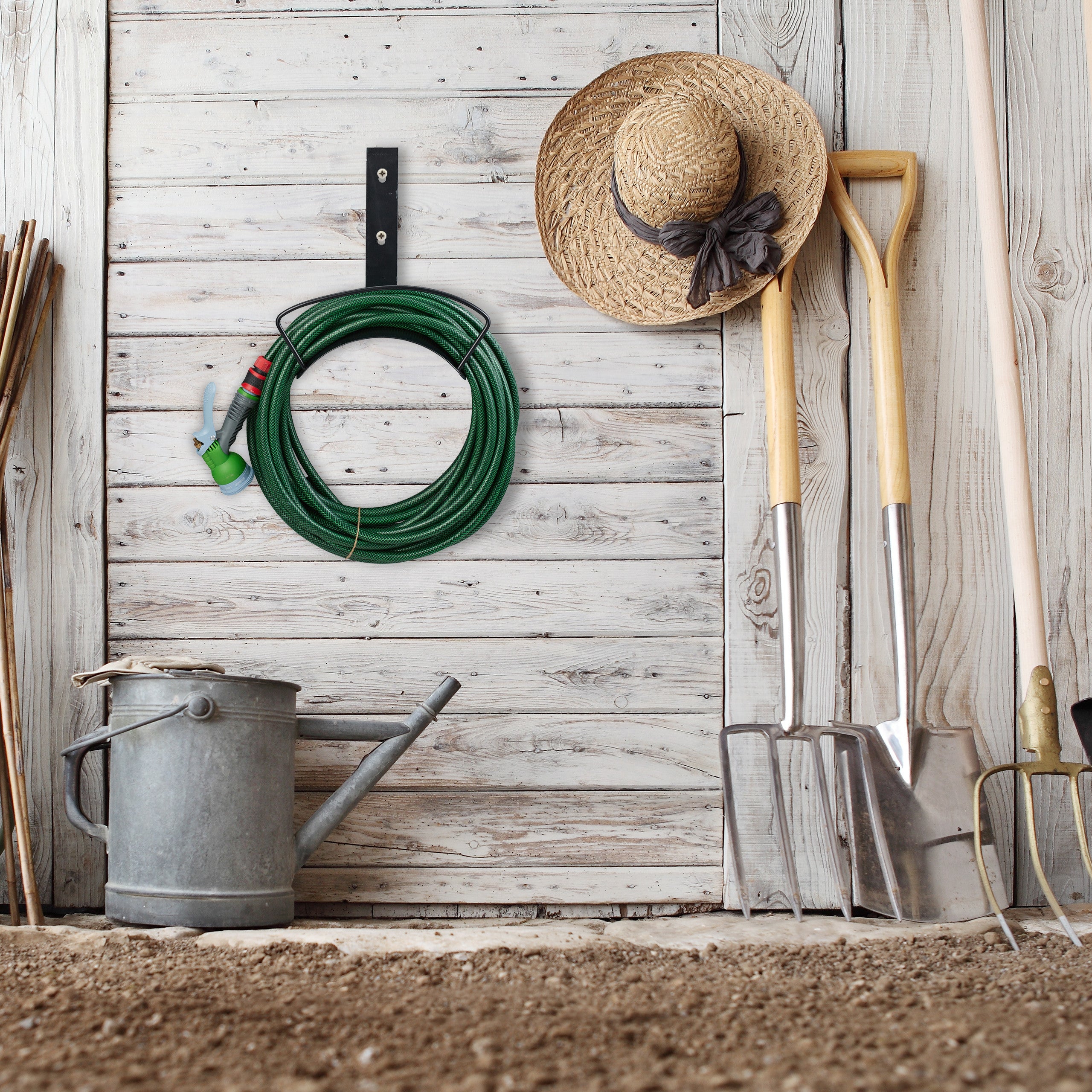 Support tuyau d’arrosage, pour 60 m & 5/8