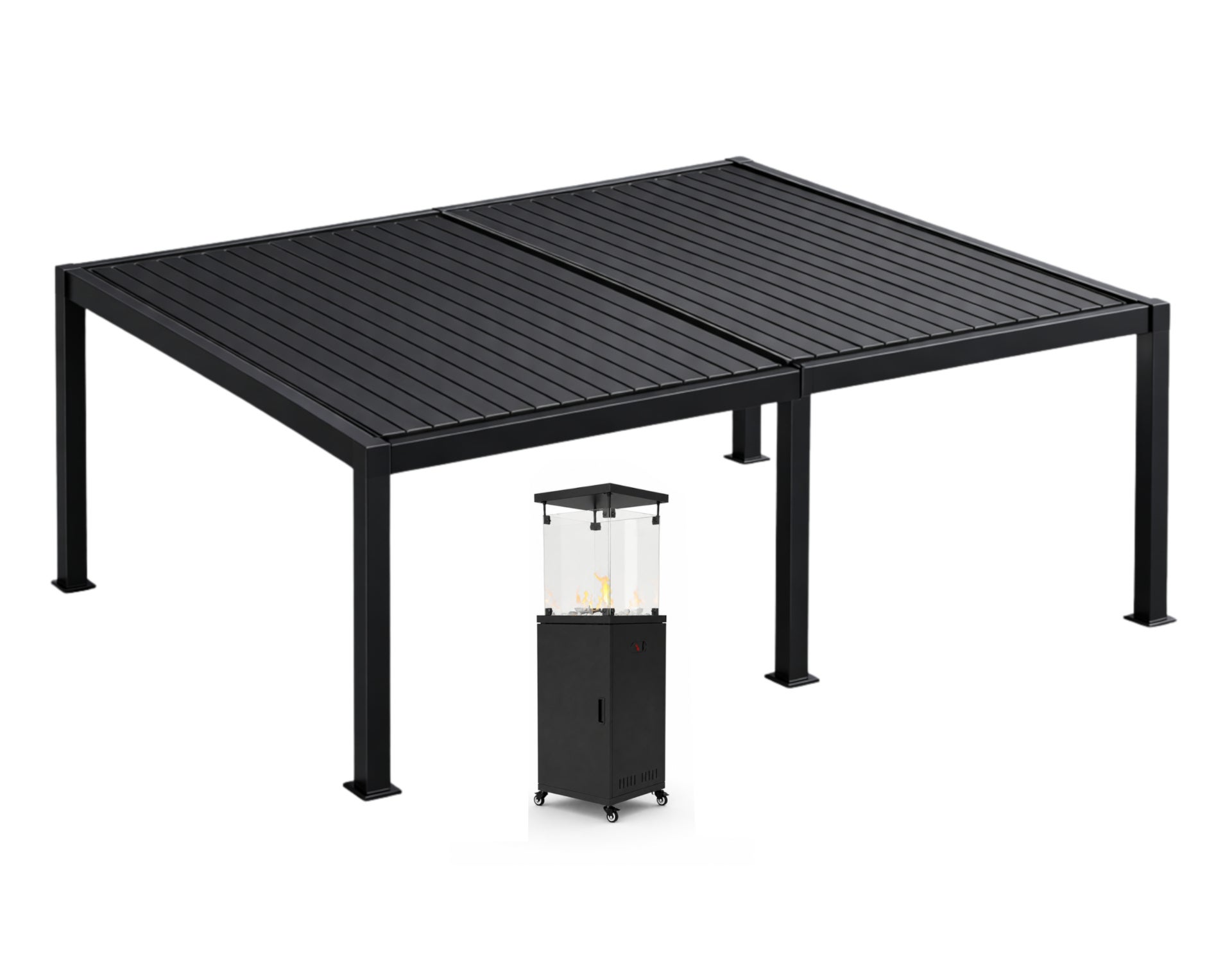 Pergola ogrodowa z ogrzewaczem Nordflam Sunloft Optima 4x6 1 kpl.