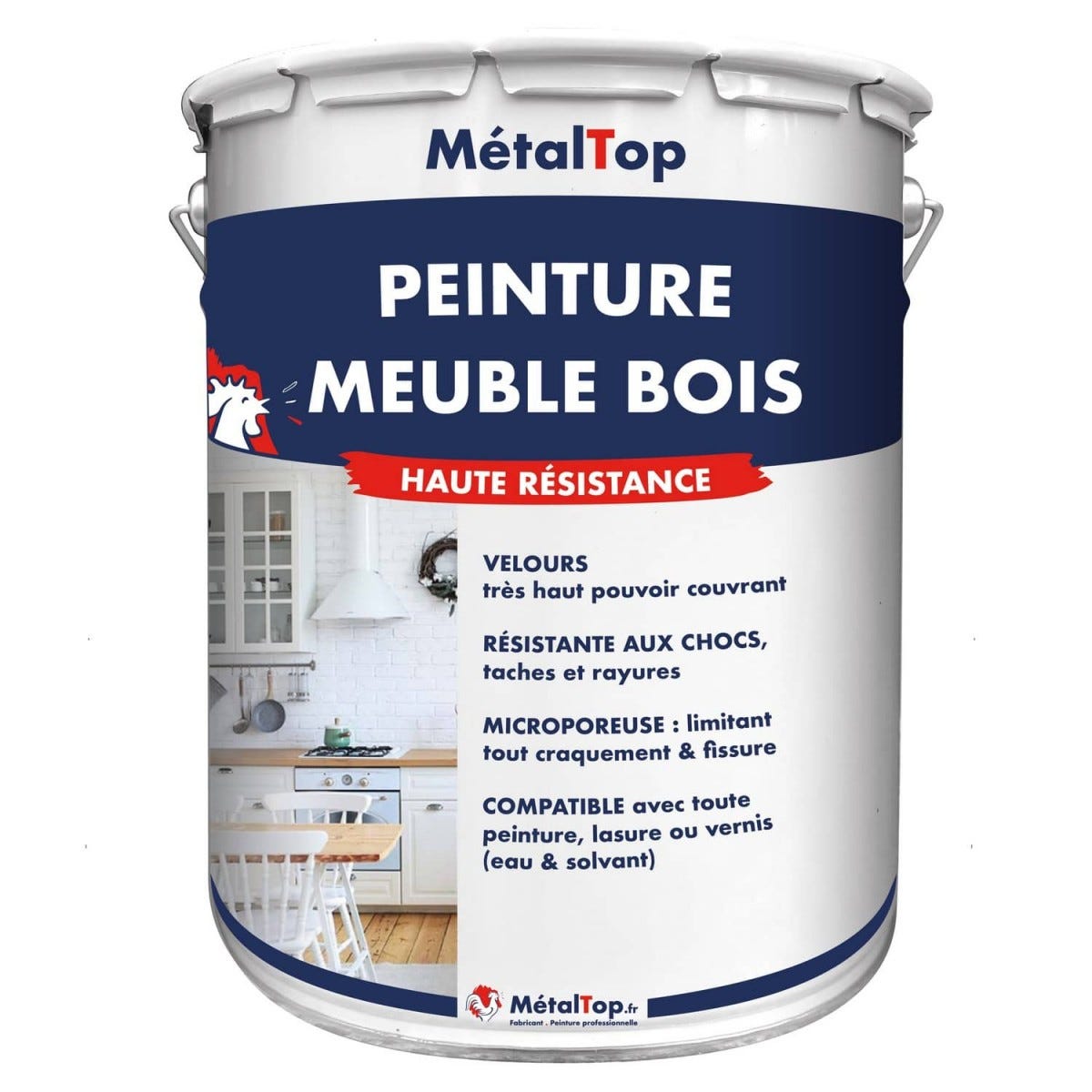 Peinture Meuble Bois - Vert émeraude - RAL 6001 - 5 L - Métaltop | Bricoman