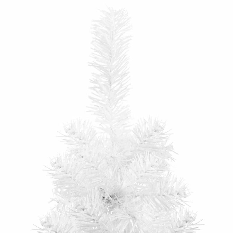 Albero Natale Artificiale Sottile a Metà Supporto Bianco 180 cm vidaXL - 6