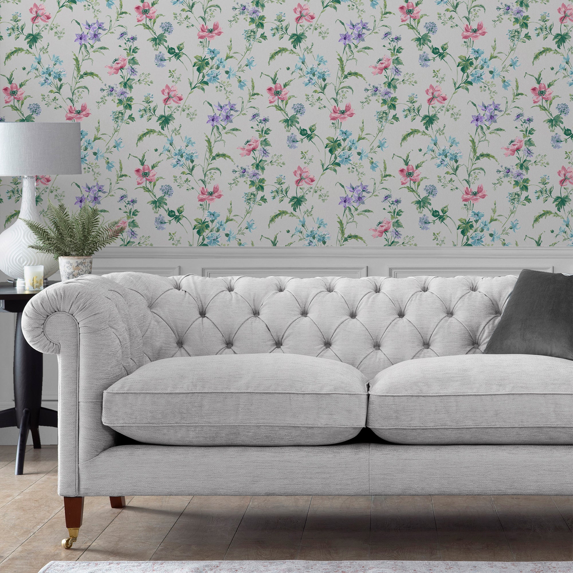 Laura Ashley Tapeta filzelinowa POPPY MEADOW 10 m x 52 cm