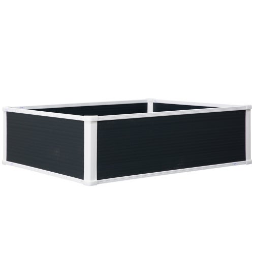 Banc de jardin en plastique gris, 100x80x30cm, avec fonction de — free download