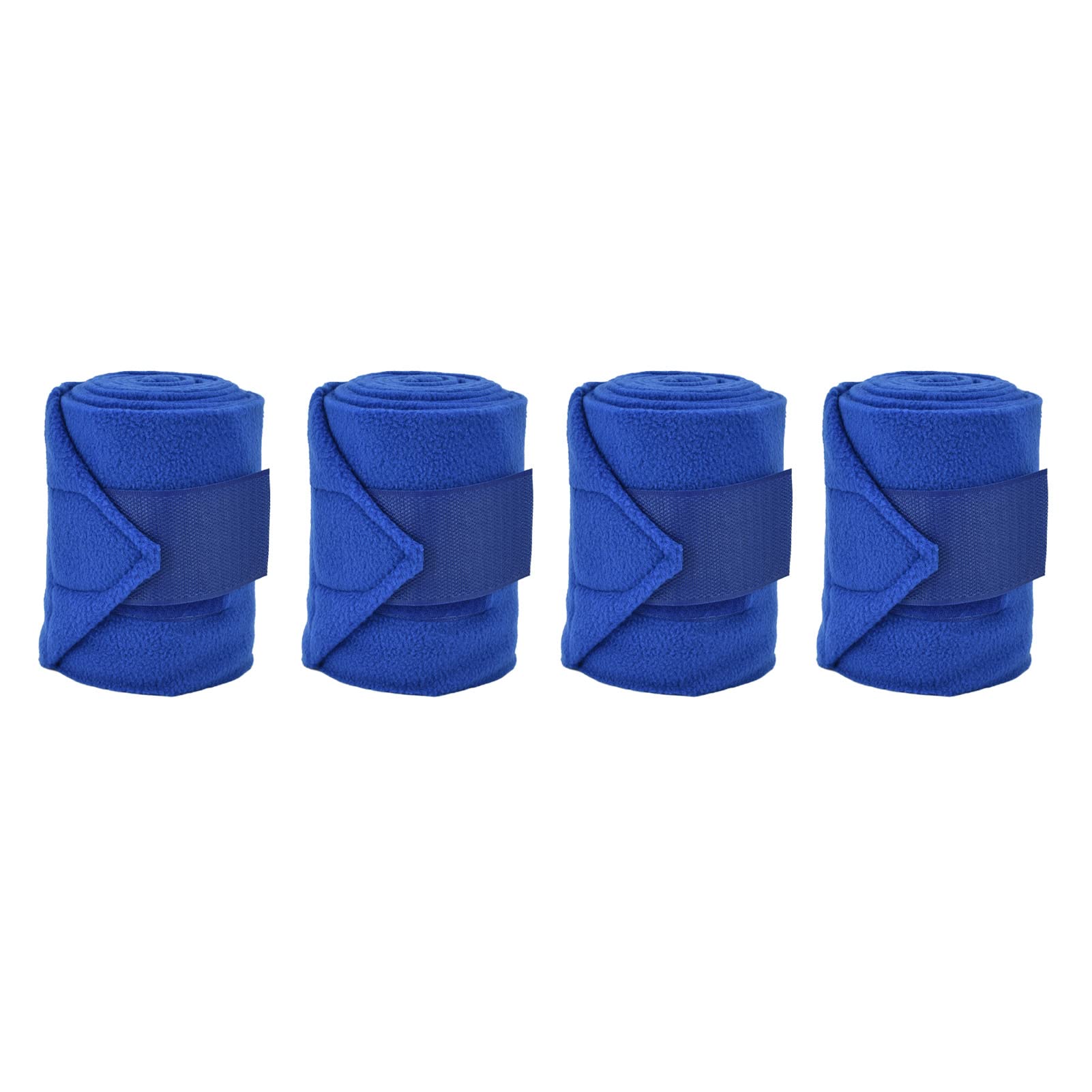 4 Fasce Per Gambe Cavallo Natalizie - Velluto, Dimensioni 20x32 Cm, Lavabili