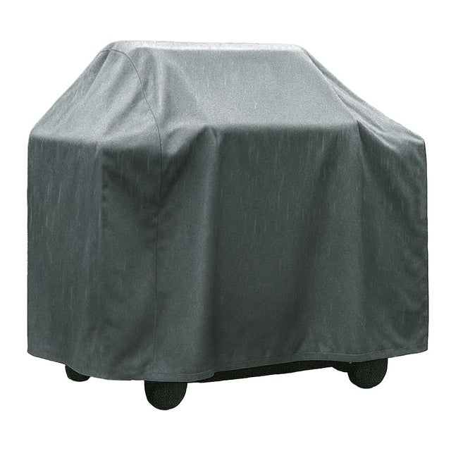 Housse barbecue 120x70x70 cm gris - Étanche, résistante UV, polyester 600D