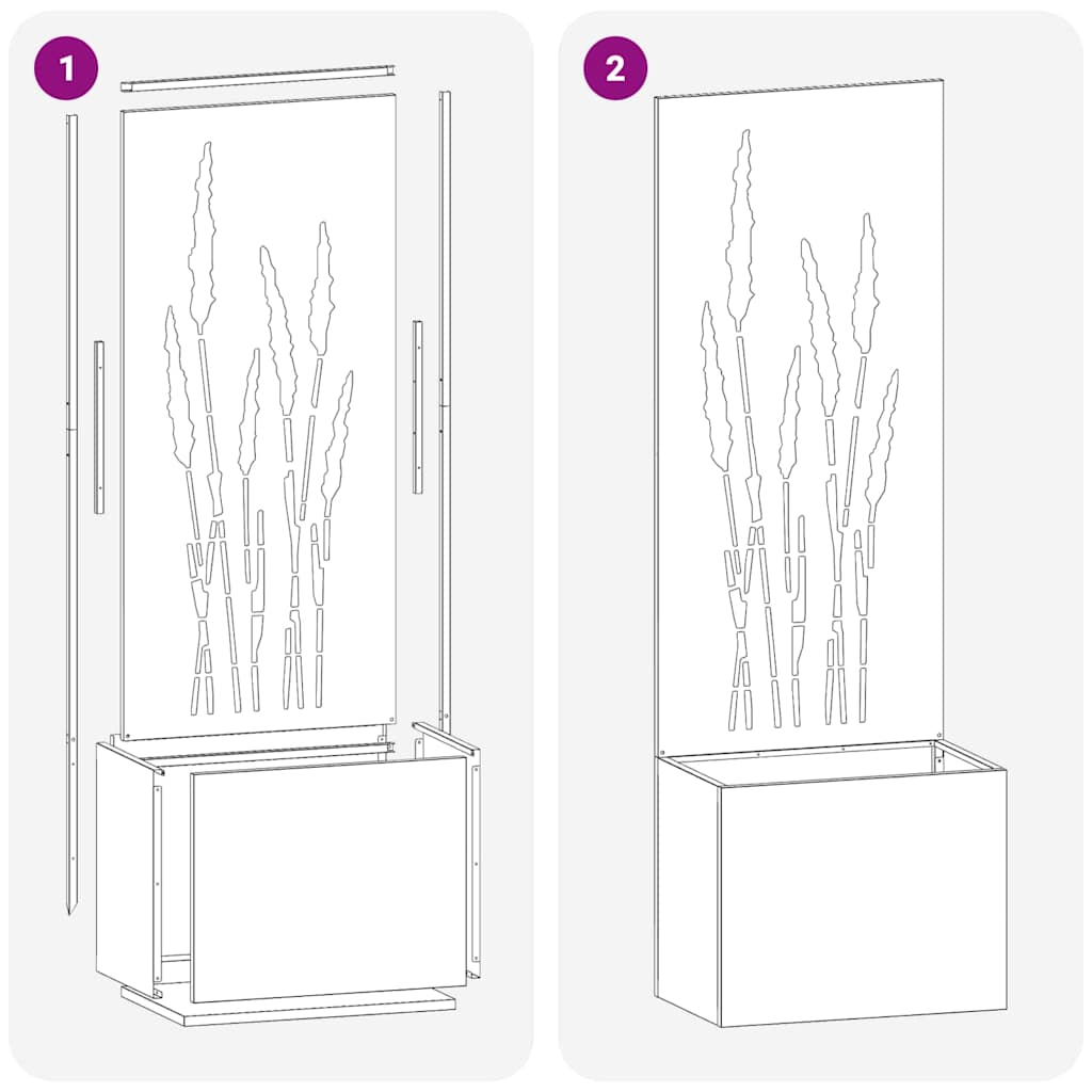 Écran de confidentialité de jardin Anthracite 50 x 150 cm vidaXL - 9
