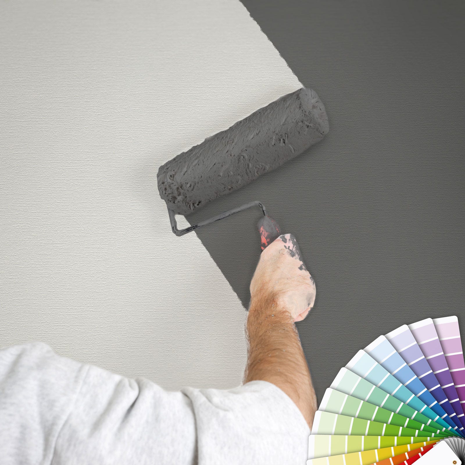 Carta Da Parati Verniciabile In Tessuto Non Tessuto - Bianco, 10,05m X 0,53m - 5,33 Mq - Foto 8