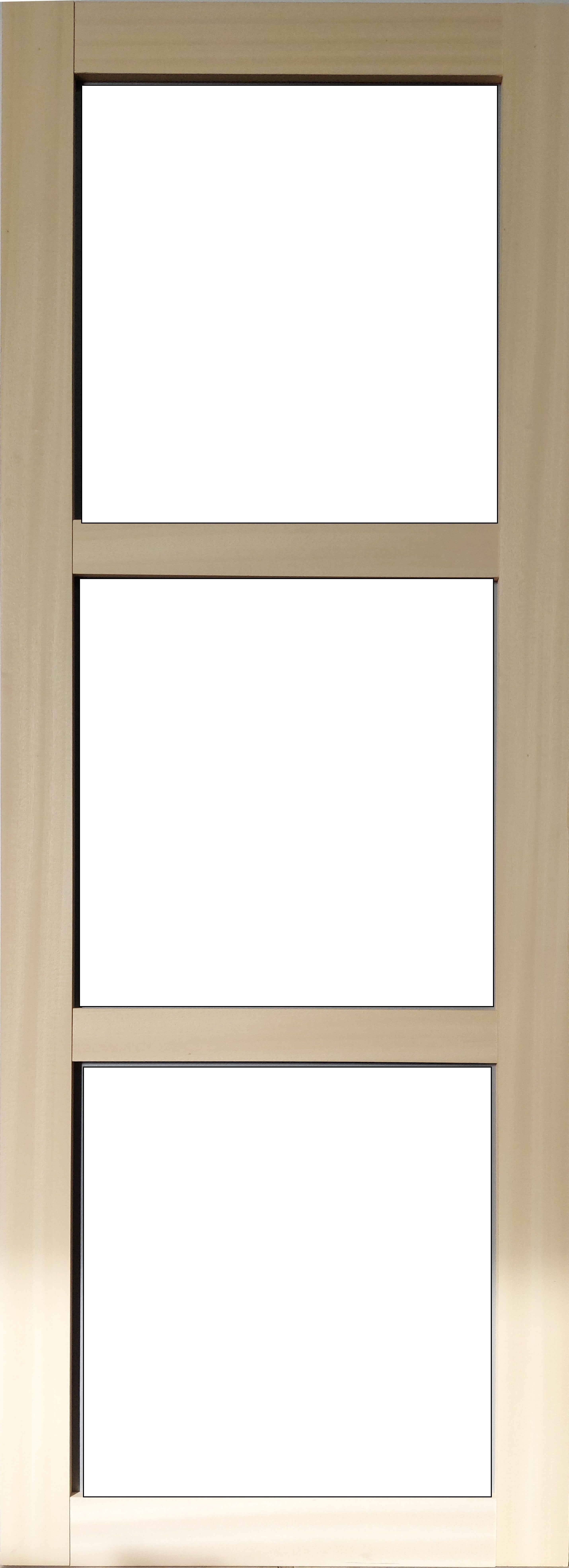 Puerta corredera de madera Ayous Acristalamiento transparente H204 x ...