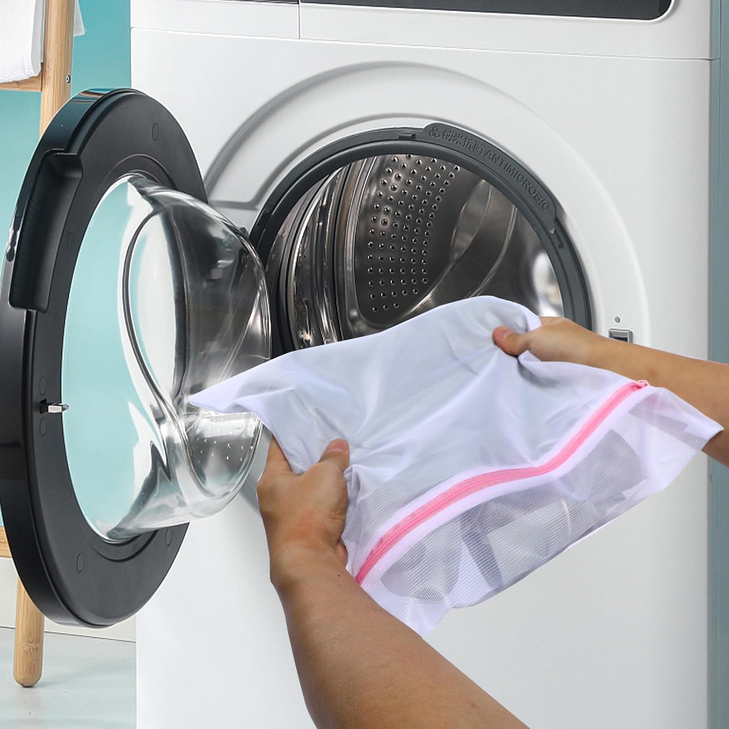Lot De 3 Filets De Lavage Pour Machine à Laver - Tailles 30x40, 40x50, 50x60 Cm - Fermeture éclair, Pour Vêtements Délicats