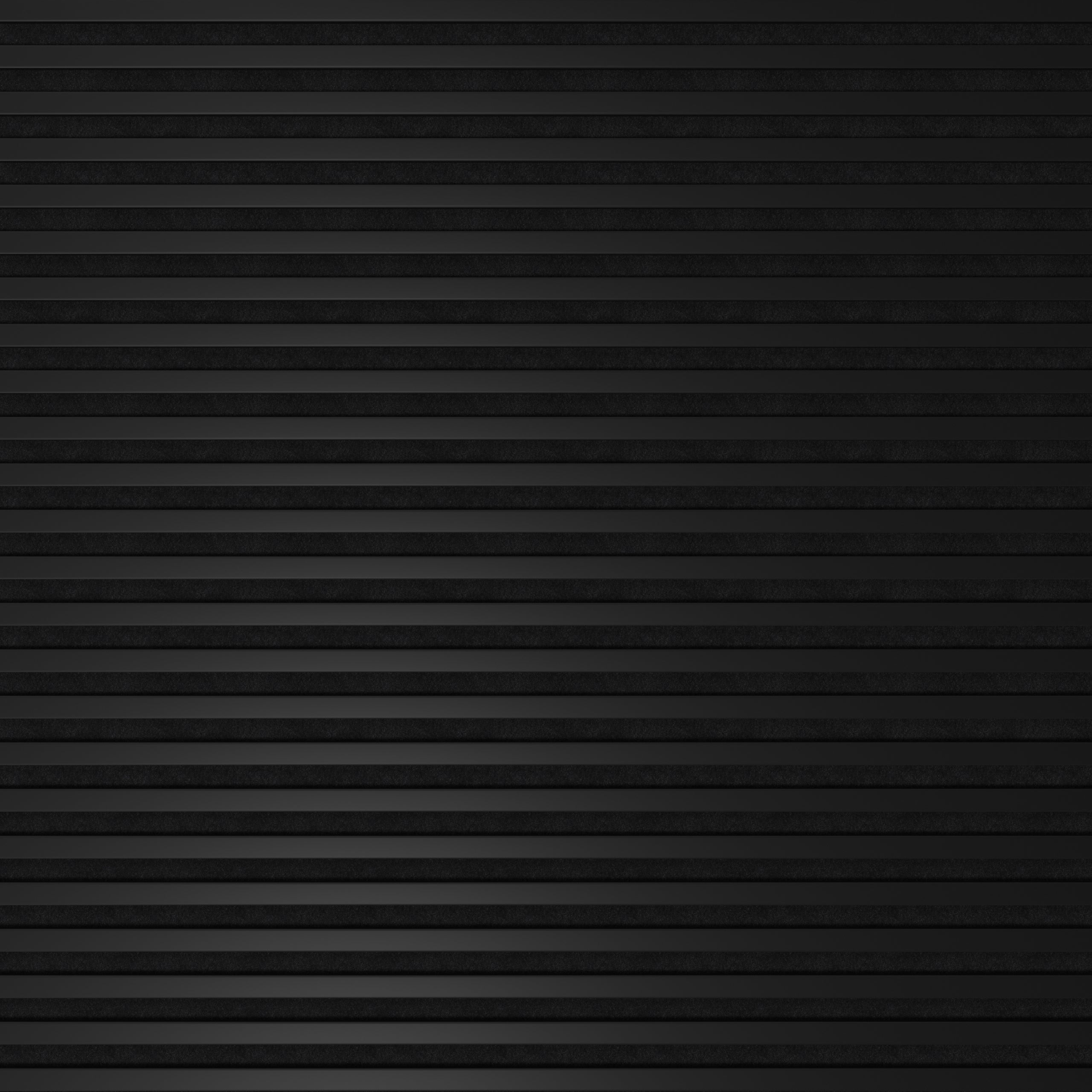 Panneau Tasseau Acoustique effet tasseau bois en feutre 1200mm x 605mm noir sur noir Linea Proline Stegu Ensemble de 4 pièces - 8