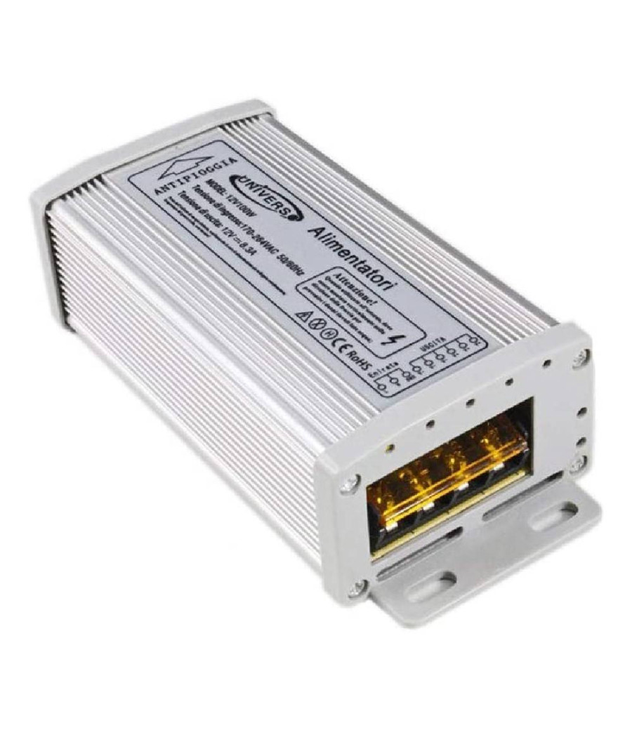 Trade Shop - Alimentatore Trasformatore 12v 3a Per Striscia Led Teleca Dvr Stabilizzato - Foto 2