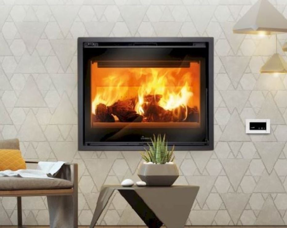 Lacunza  Bricosol, Chimenea Insertable A Leña Modelo Loire 700 De , Leroy Merlin