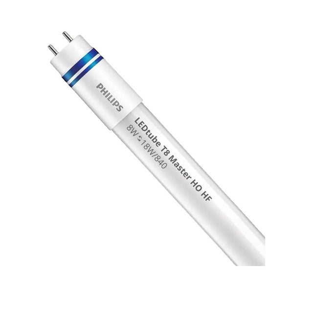 Philips Tube LED T8 MASTER (HF) High Output 8W 1050lm - 840 Blanc Froid | 60cm - Équivalent 18W