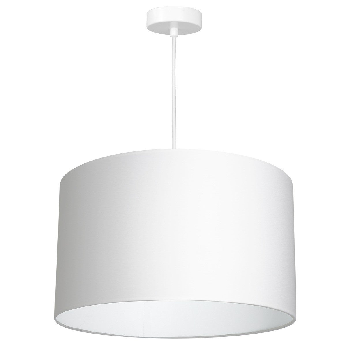 Lampa wisząca Arden biały matowy 1xE27x15W wym: 115 x 40 x 40 cm tkanina Luminex