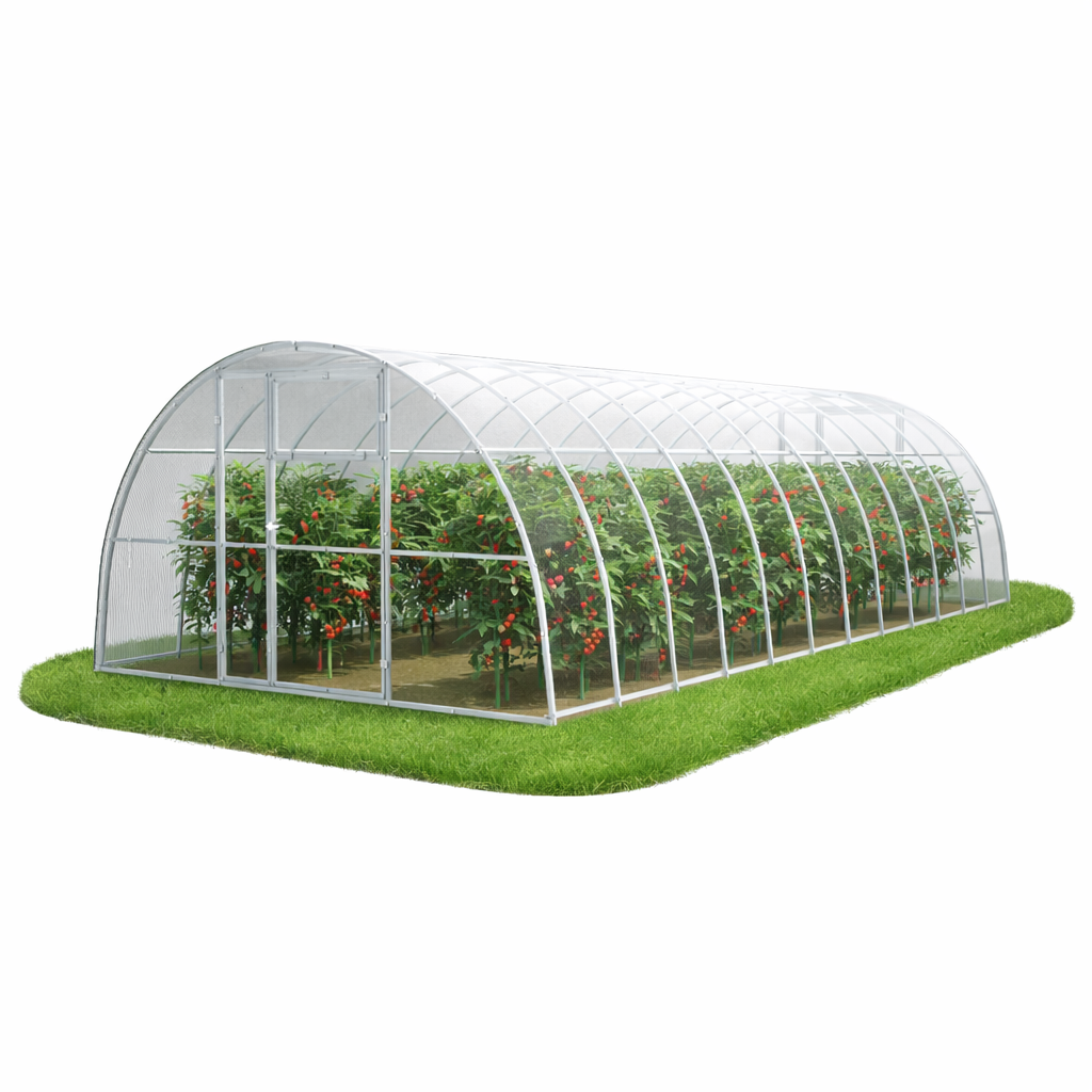 Szklarnia ogrodowa Tunel 3,5x8 m profile 40x20 poliwęglan 8mm - Szklarnia z poliwęglanu