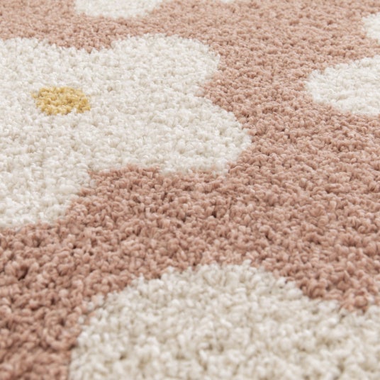 Tapis fleurs maximalistes - Apolline - Rose - 160 x 230 cm - 2