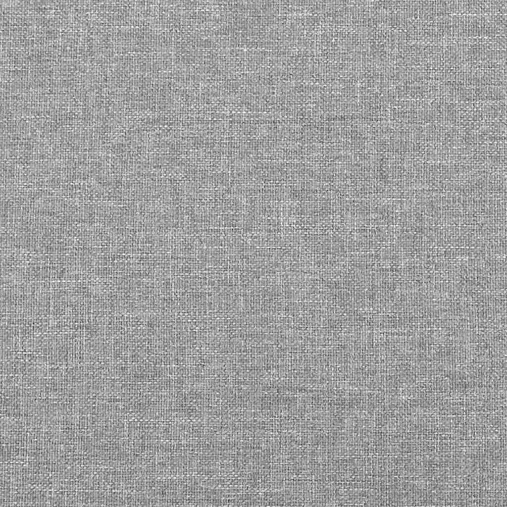 Cadre de lit sans matelas gris clair 160 x 200 cm en tissu - 8
