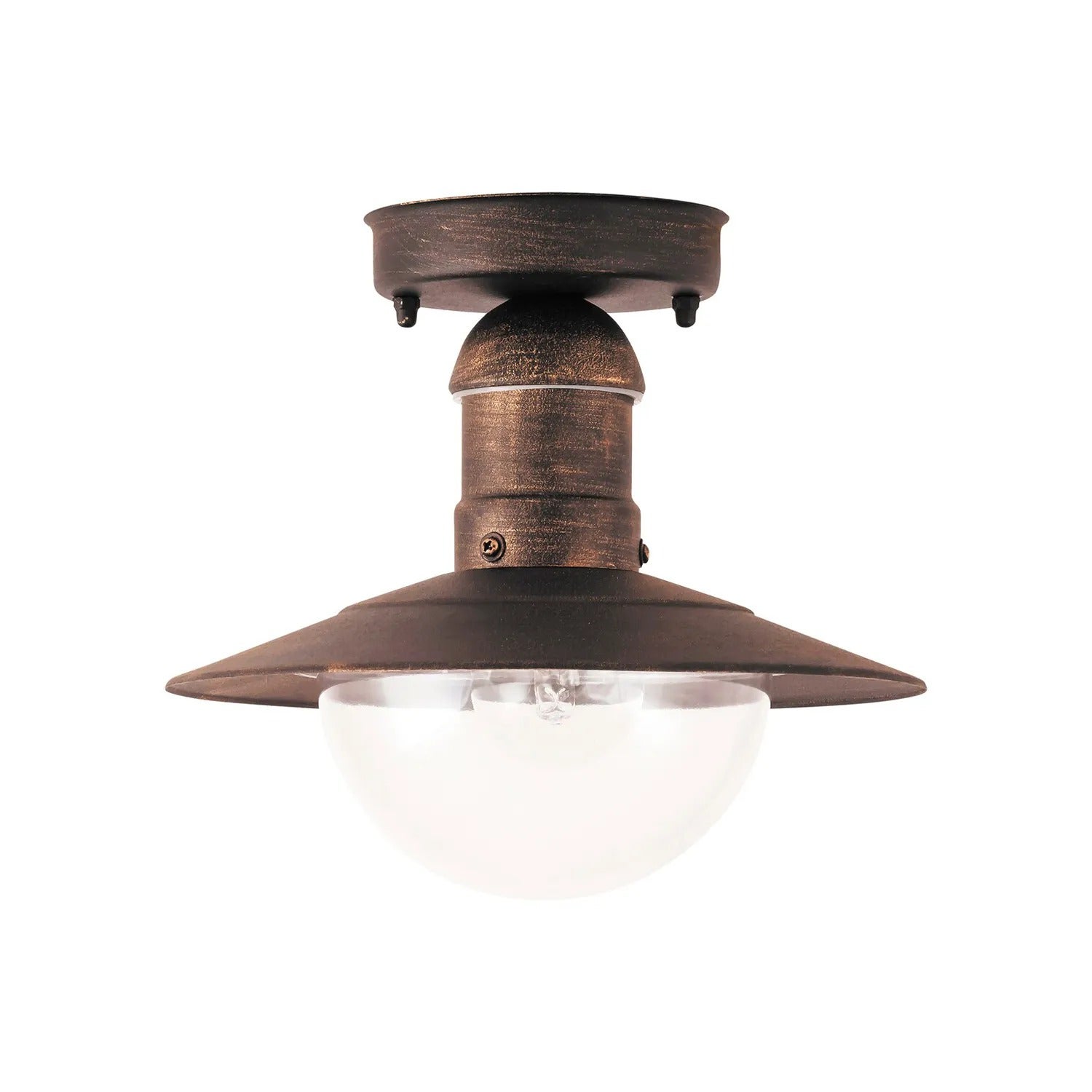 Lampa sufitowa zewnętrzna Oslo złoto antyczne 1xE27x60W wym:21,5x24x24cm IP44 Rabalux