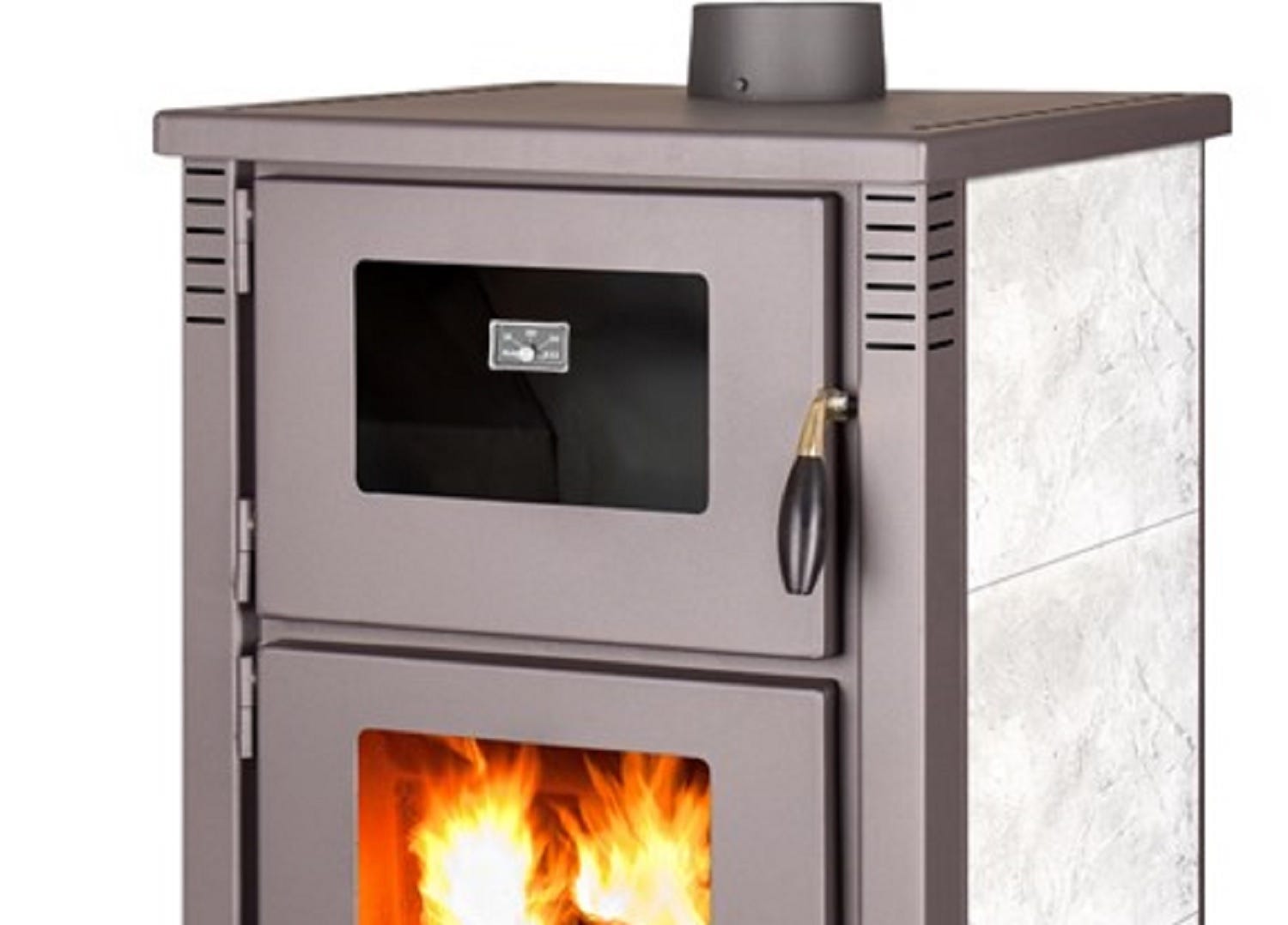 Modello Stufa a legna modello BIO LEGNA ARES CON FORNO | Leroy Merlin
