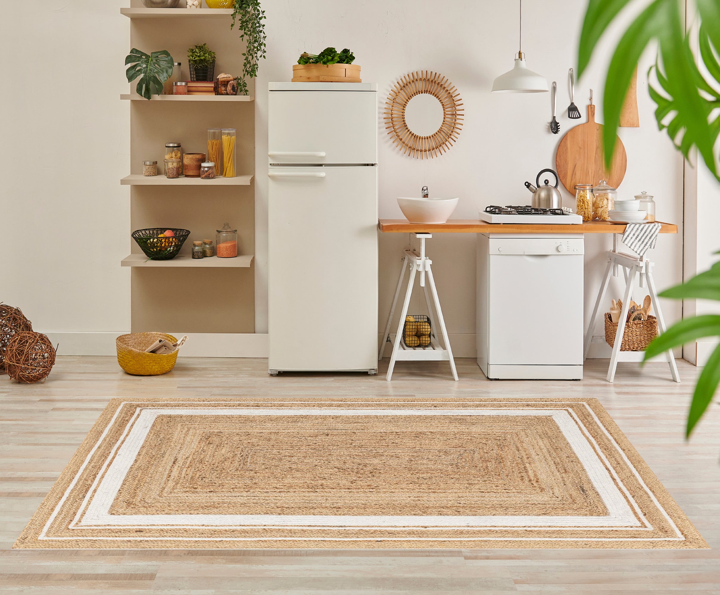 Tappeto antiscivolo in vinile Carthago 160x230 cm - PVC stampato, lavabile, ignifugo, per salotto e cucina - 2