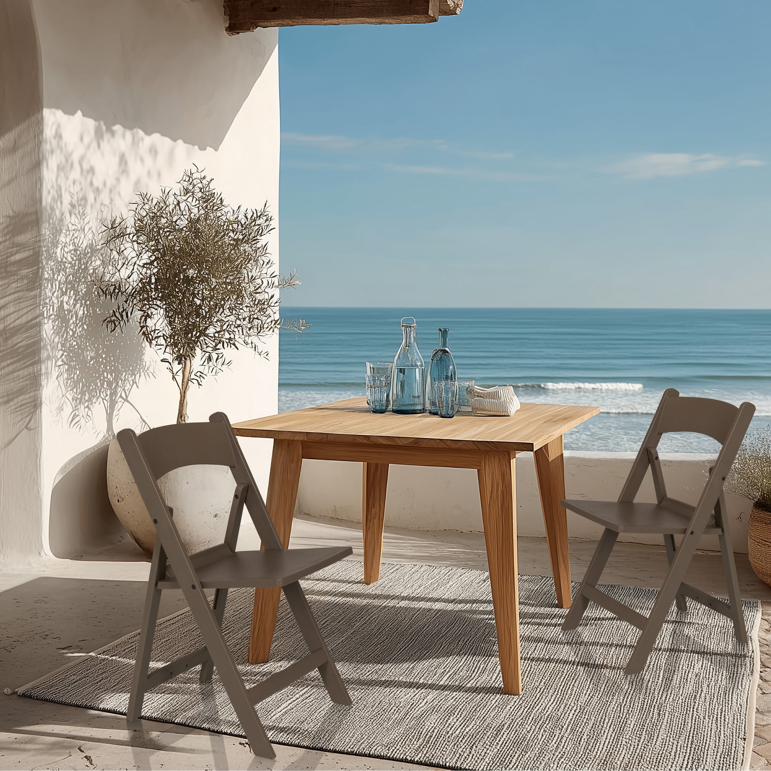 Sedia da giardino Sedia pieghevole Travano (Confezione da