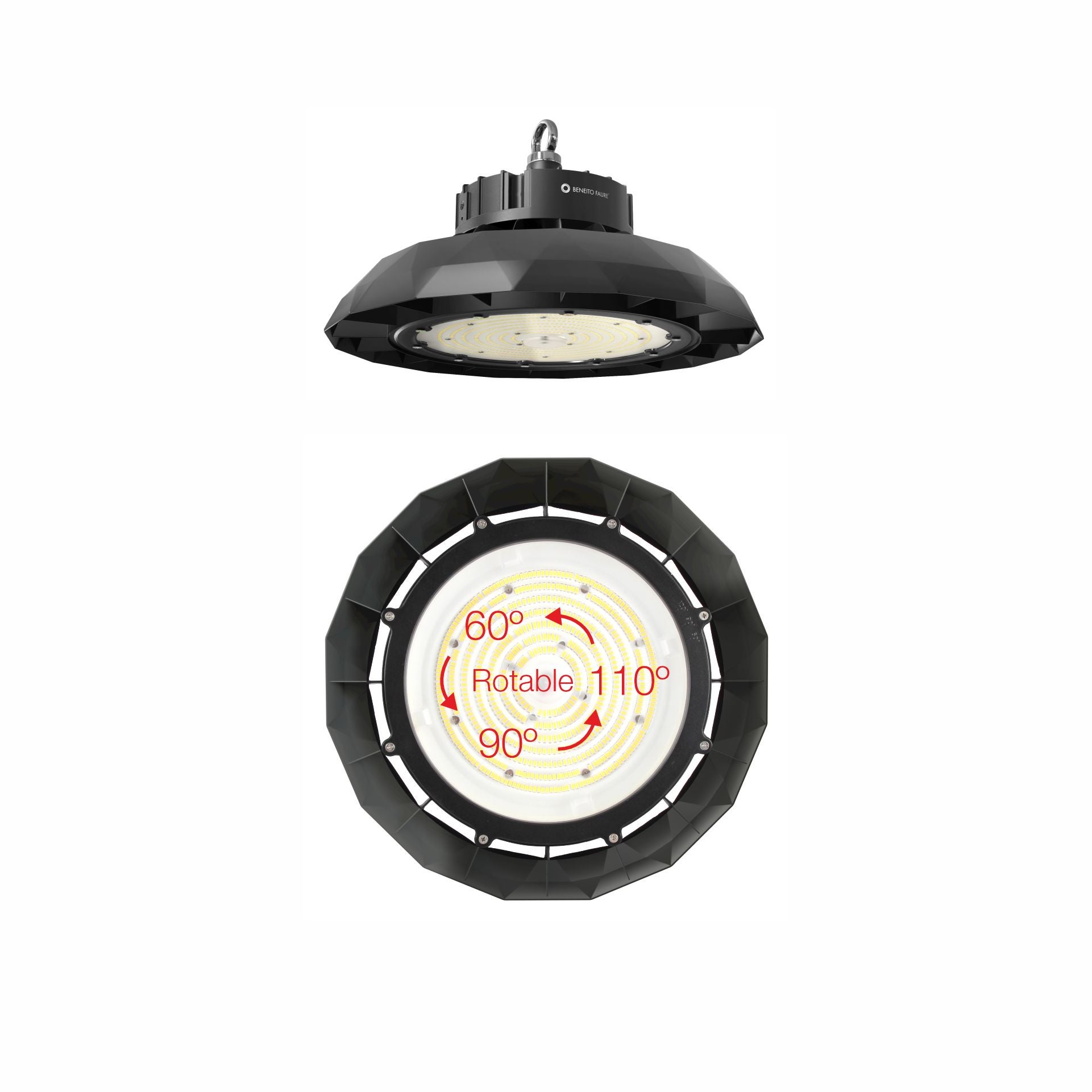 Lampa przemysłowa LED UFO LENS SWITCH 90W/120W/150W 100-260V
