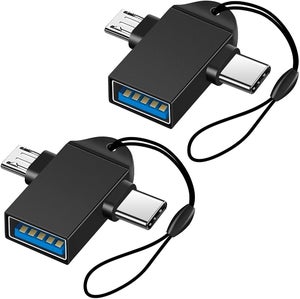 Adattatore OTG 2 In 1 Micro USB E USB-C 2.0 A USB 3.0 Femmina - Convertitore Per Smartphone, Tablet, Mouse, Chiavetta - 2 Pezzi - 6