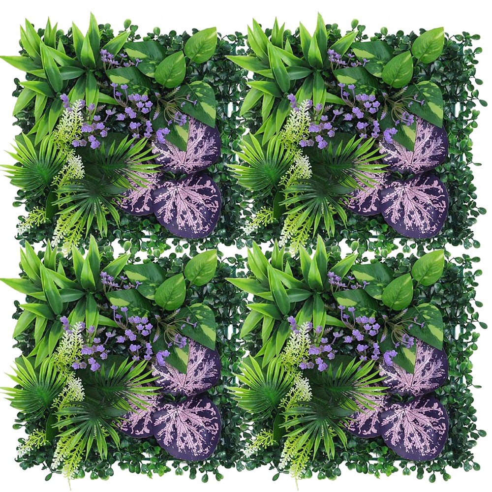 Zestaw sztucznych ścian z roślin sztuczne żywopłoty ogrodzenie dekoracyjne i zapewniające prywatność tło ścienne ze sztucznych kwiatów x cm