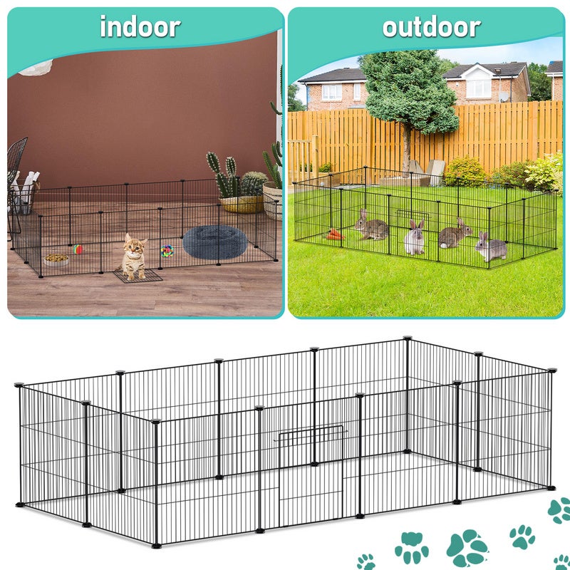 Recinto para cachorros Recinto para hamsters Recinto para animais de estimação de corrida livre 12pcs 35x35cm - 3