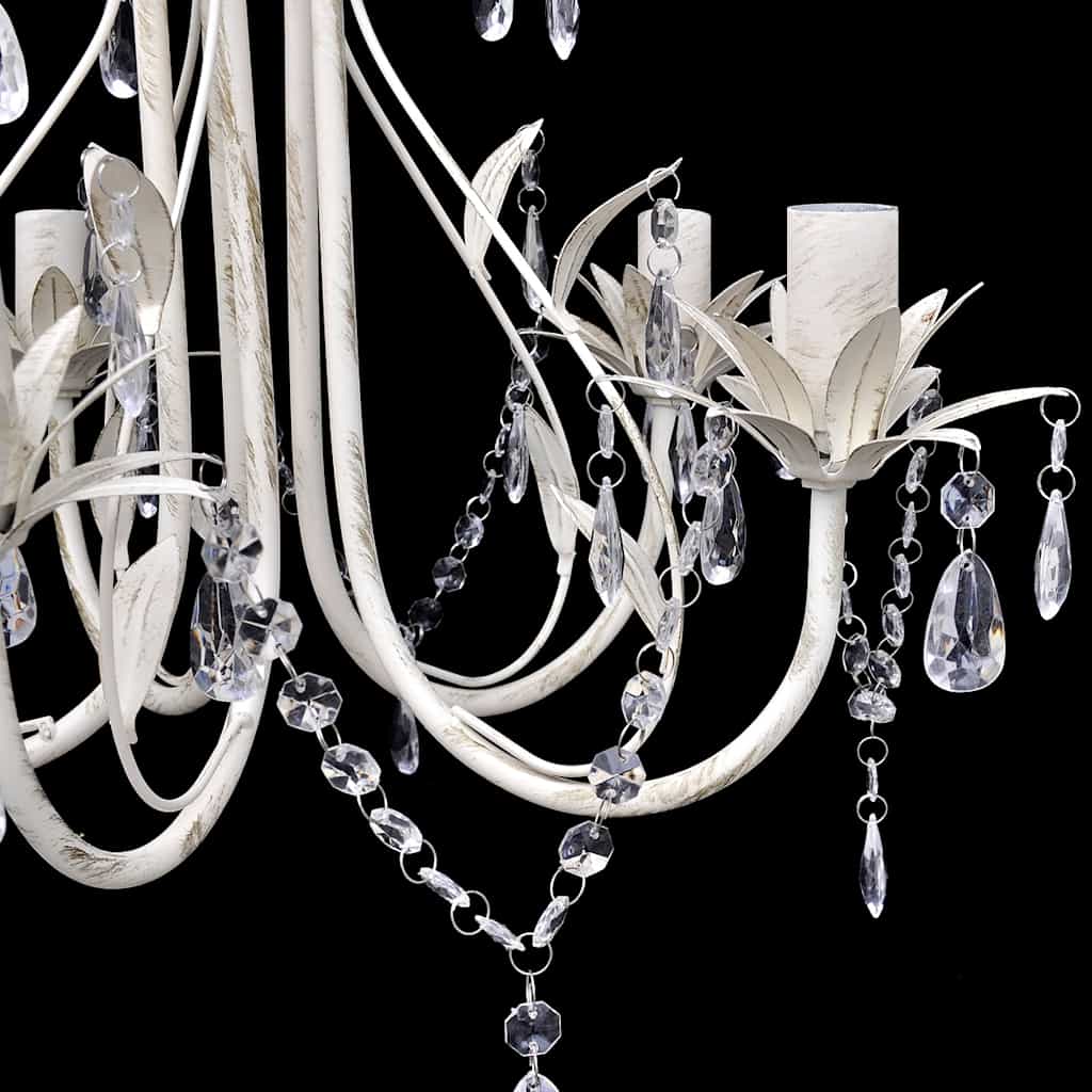 vidaXL Lustre suspendu en cristal 5 douilles d'ampoule - 3