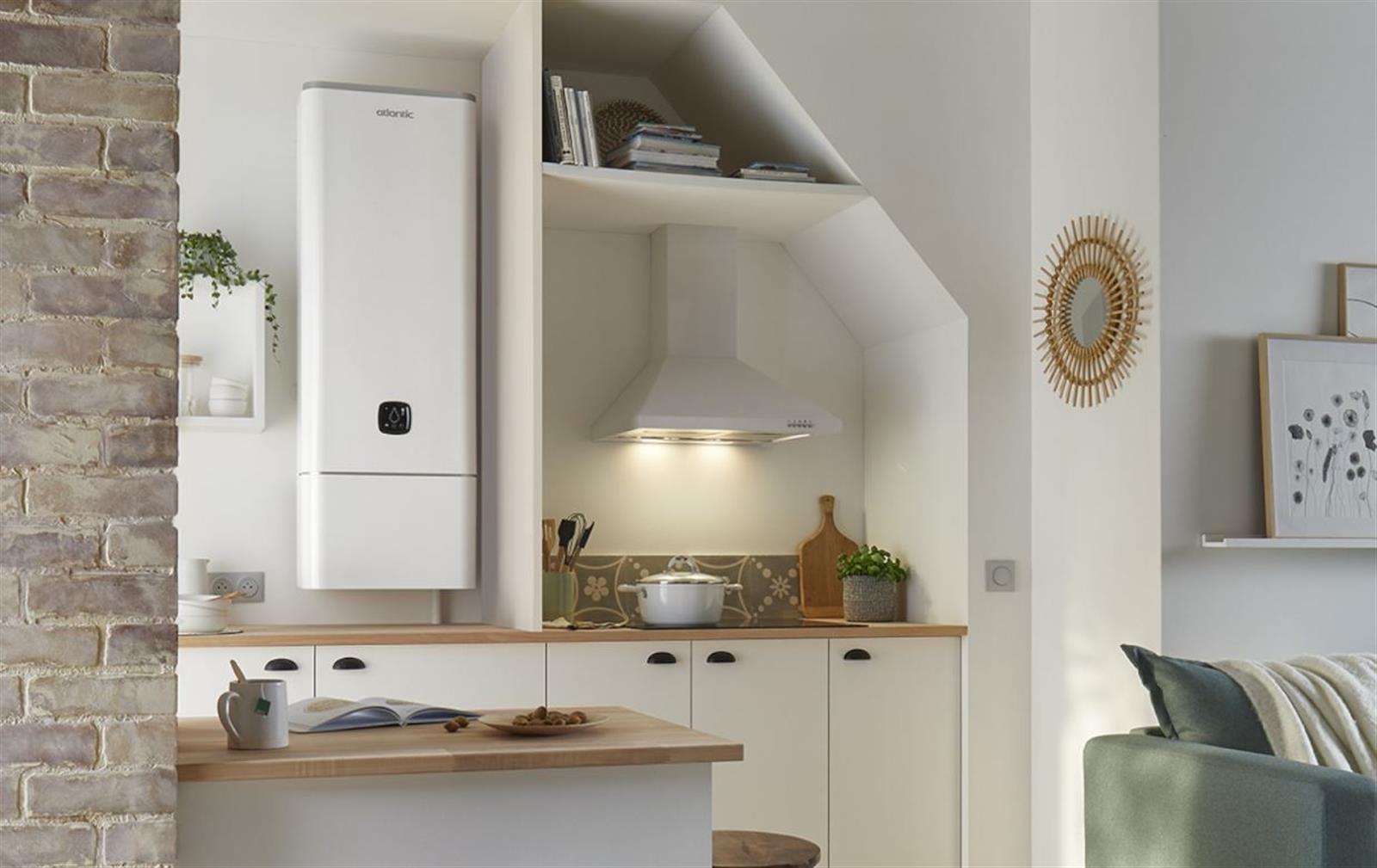 Chauffe-eau électrique Linéo connecté multiposition blanc 100L - ATLANTIC - 157216 - 7