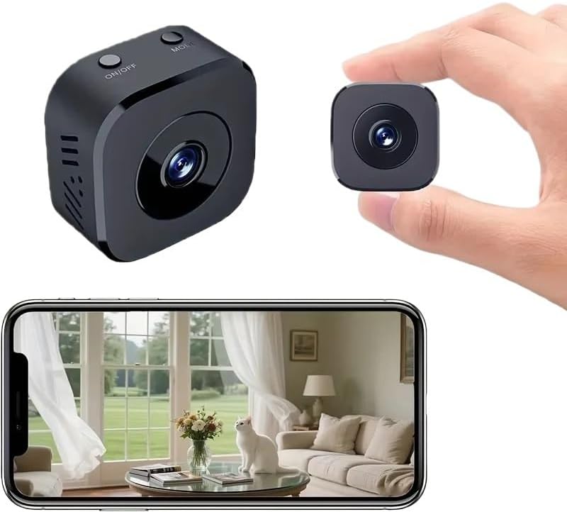 Mini Caméra Espion X5S 1080P Full HD WiFi - Vision Nocturne Couleur, Détection De Mouvement - Surveillance Intérieur/extérieur