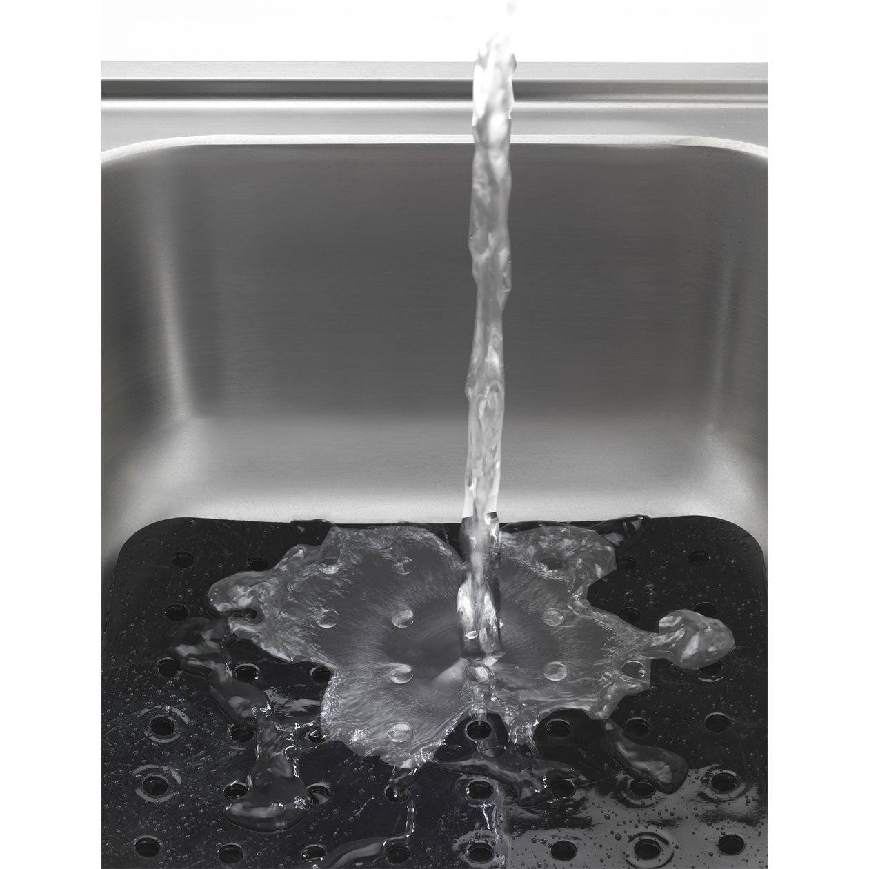 Fond d'évier WENKO KRISTALL en plastique noir - 3