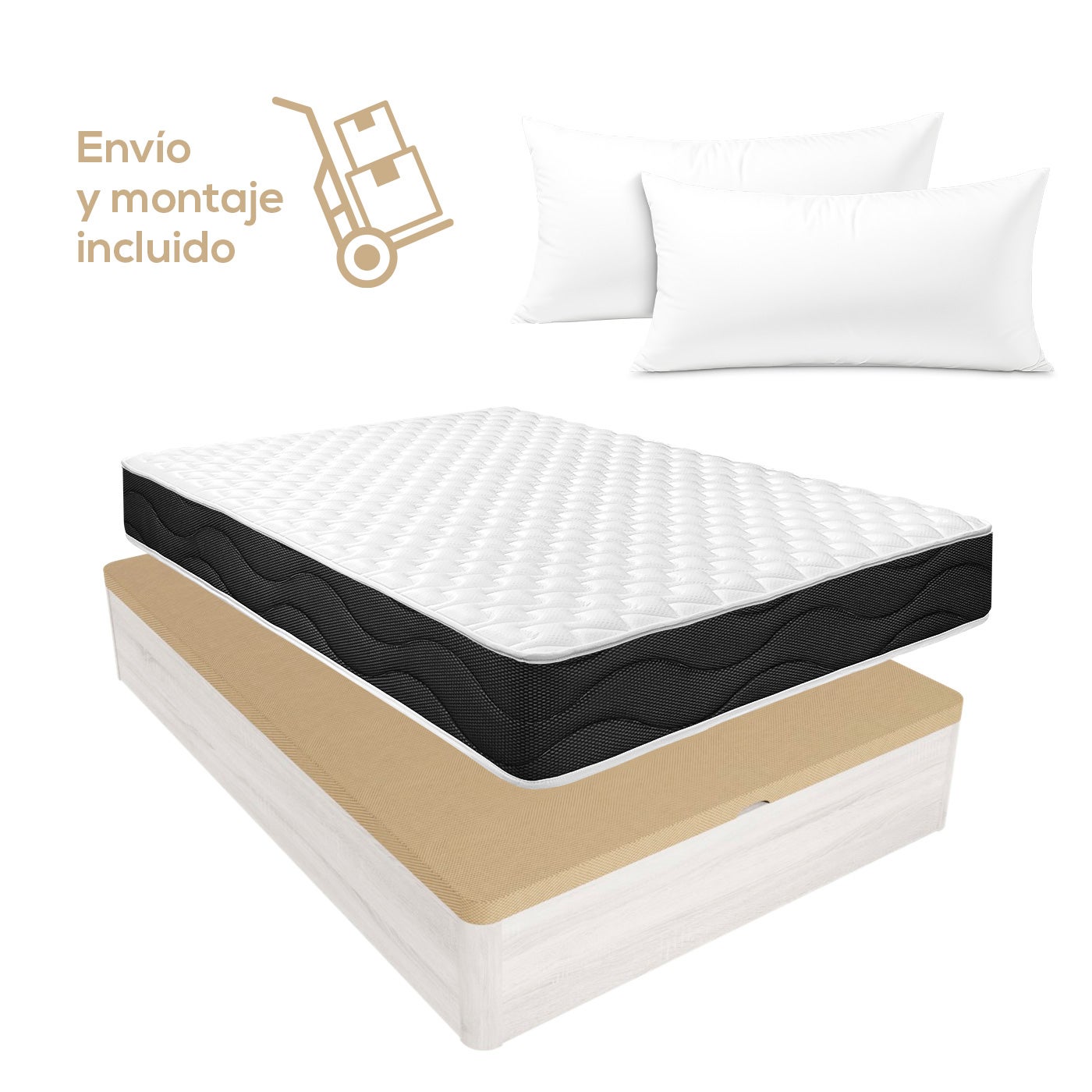 Colchón 90x200 Viscoelástico Juno Reversible Firmeza Óptima con Ofertas en Carre
