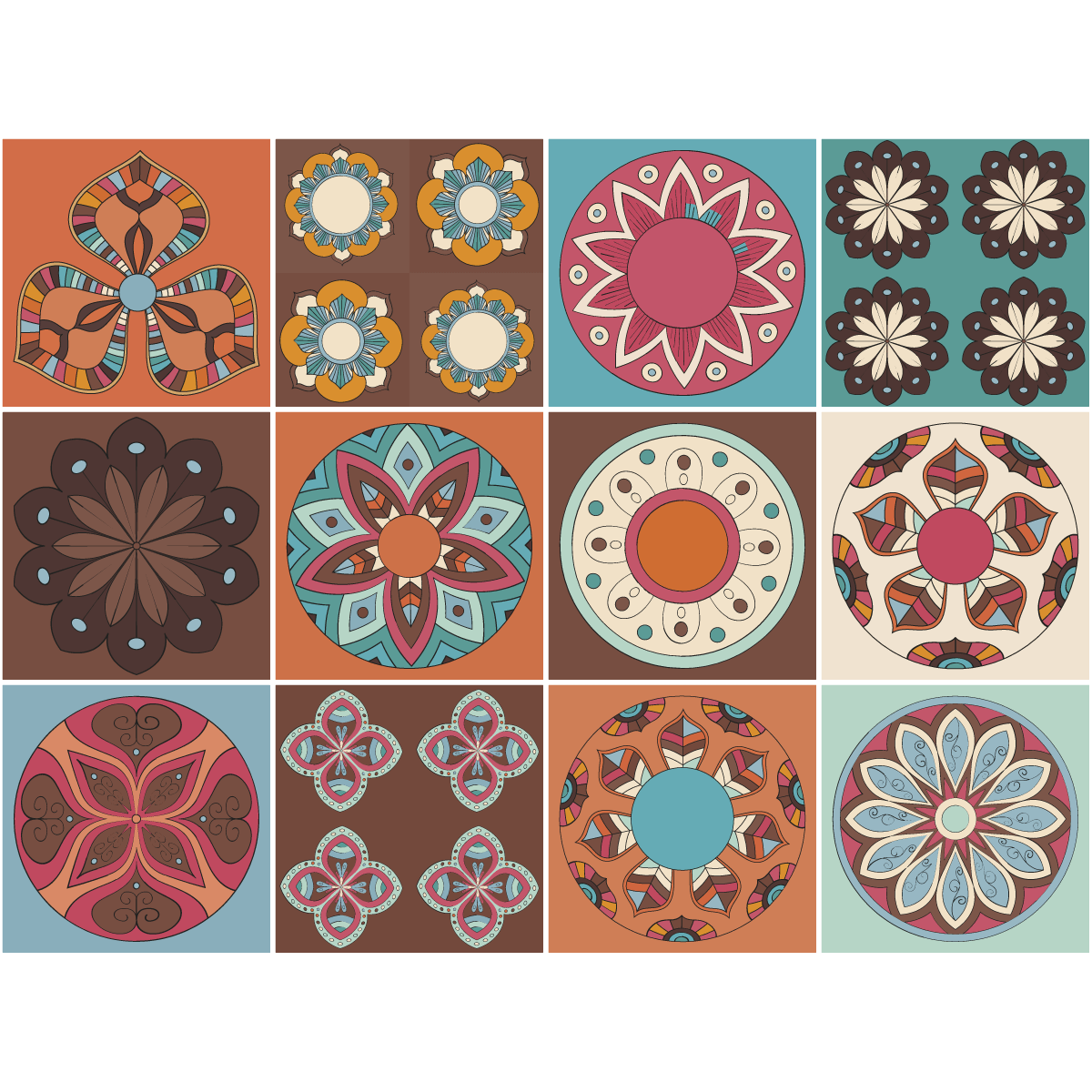 12 adesivo piastrelle azulejos Oviedo - Sticker adesivo - adesivi murali - 12stickers20x20cm - 2