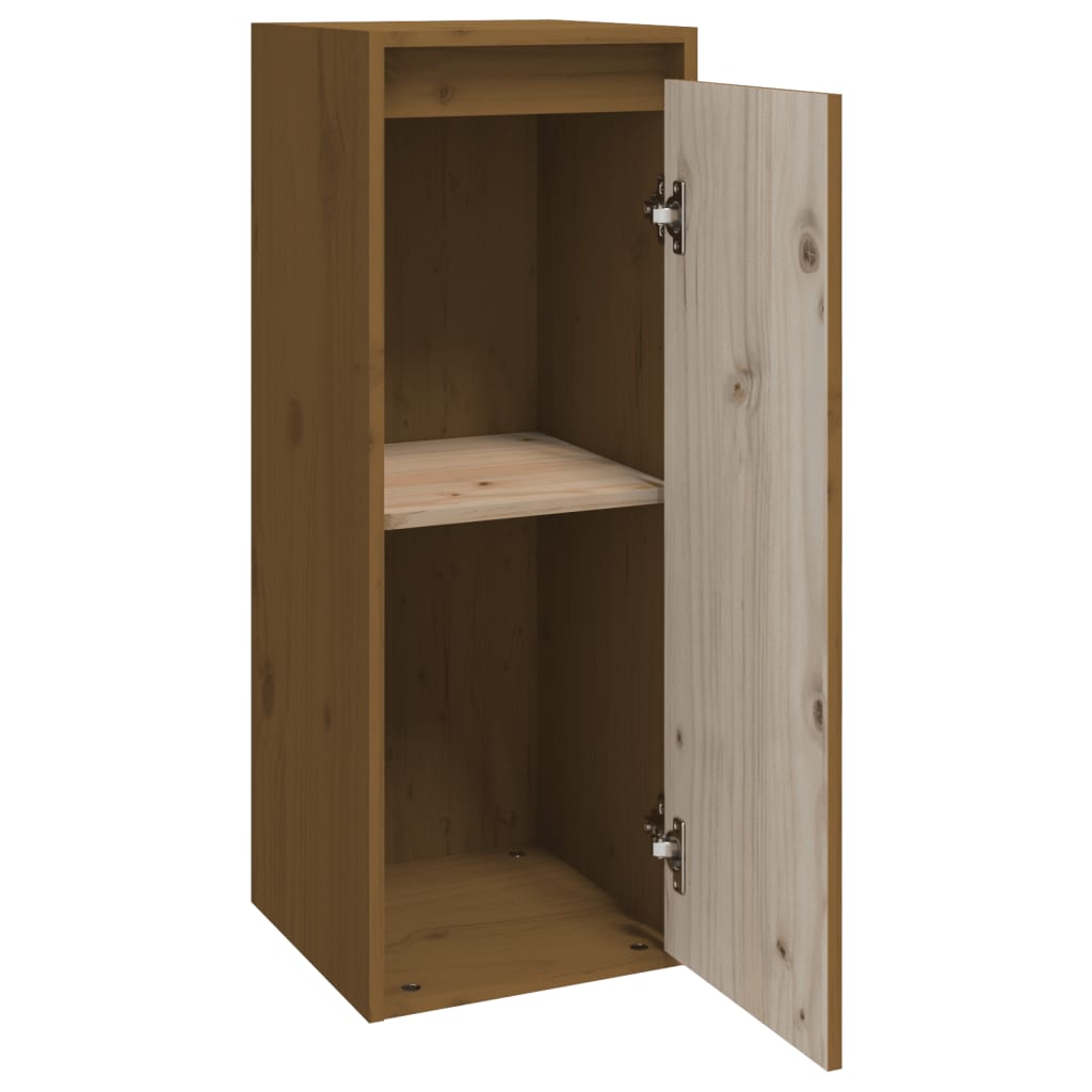 Armoires murales 2pcs Marron miel 30x30x80cm Bois de pin massif vidaXL - 6