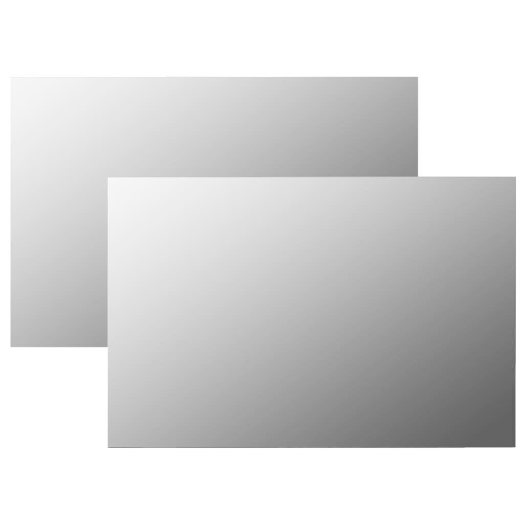 Maison exclusive - espejos de pared rectangulares 2 unidades vidrio 60x40 cm