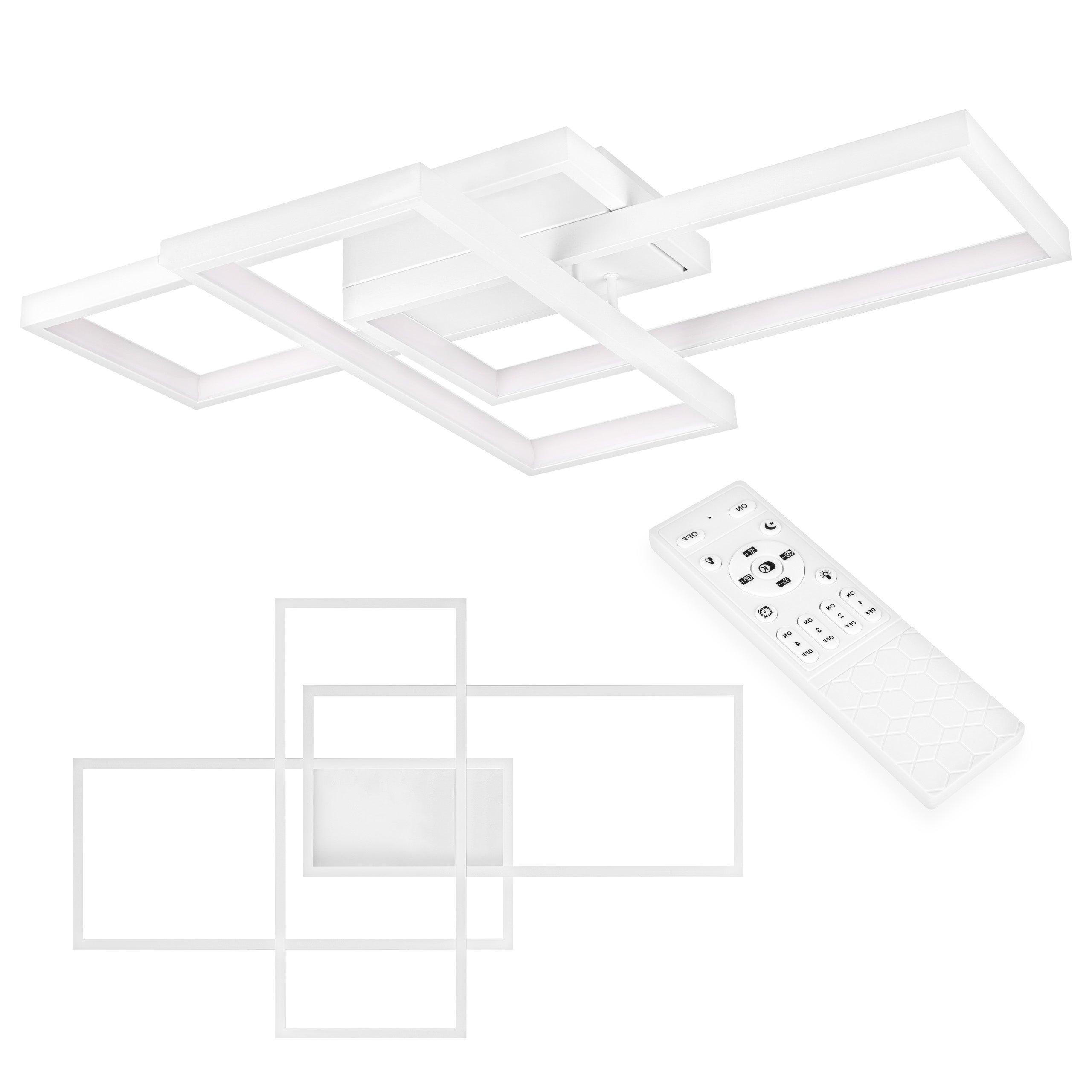 Żyrandol LED Orion 72W 56x37x8 cm IP20 3000K-6500K regulacja barwy i ściemniania biały MasterLED