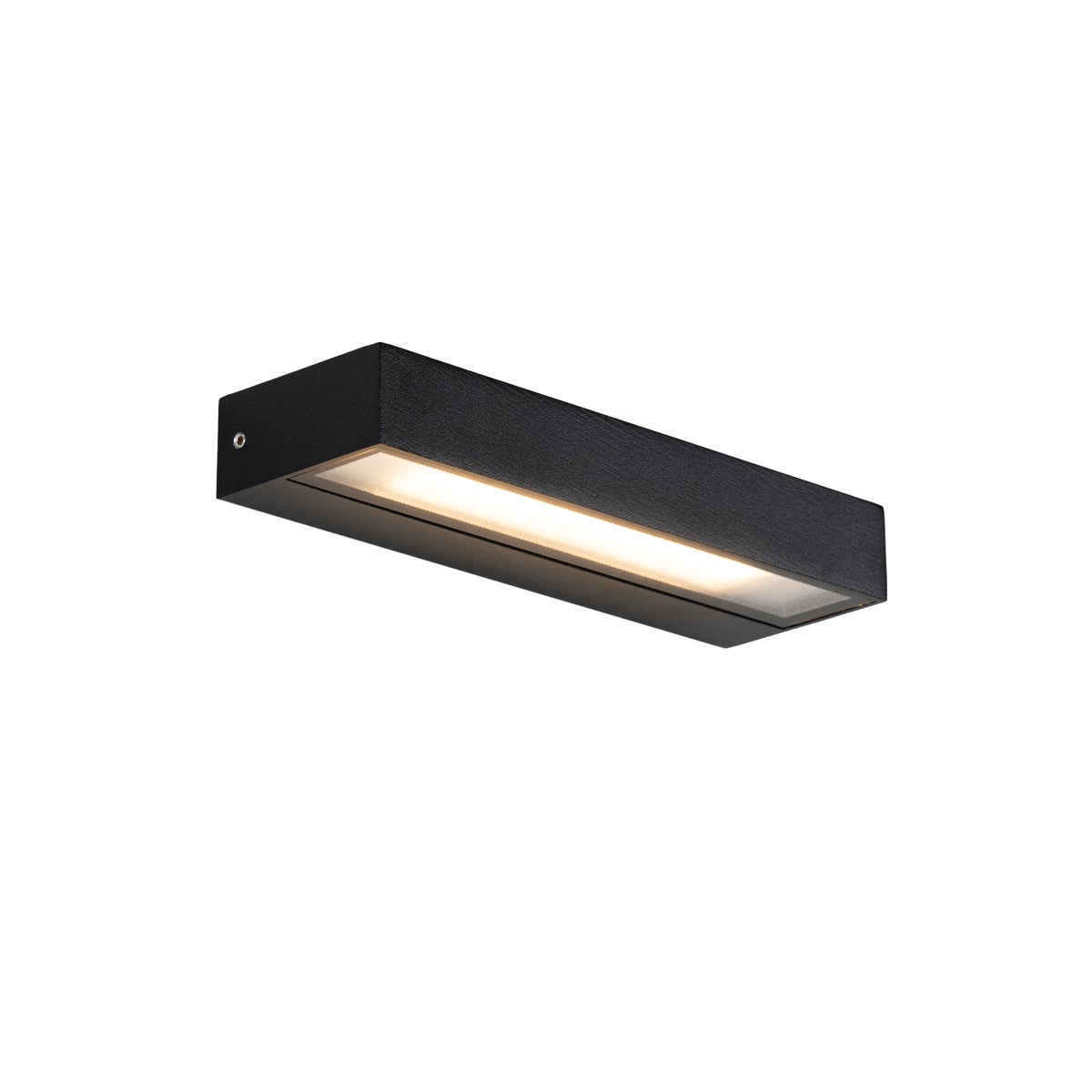 Nowoczesny kinkiet czarny 22 cm z LED IP65 - Hannah