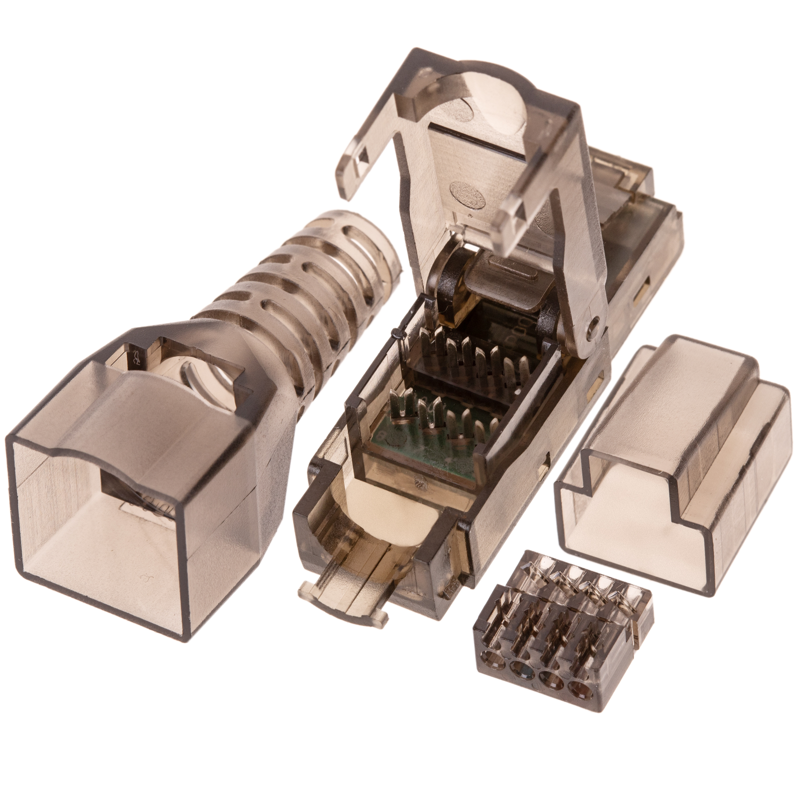 Connecteur UTP Cat.6 RJ45 mâle à sertir automatique pack 6 unités - 4
